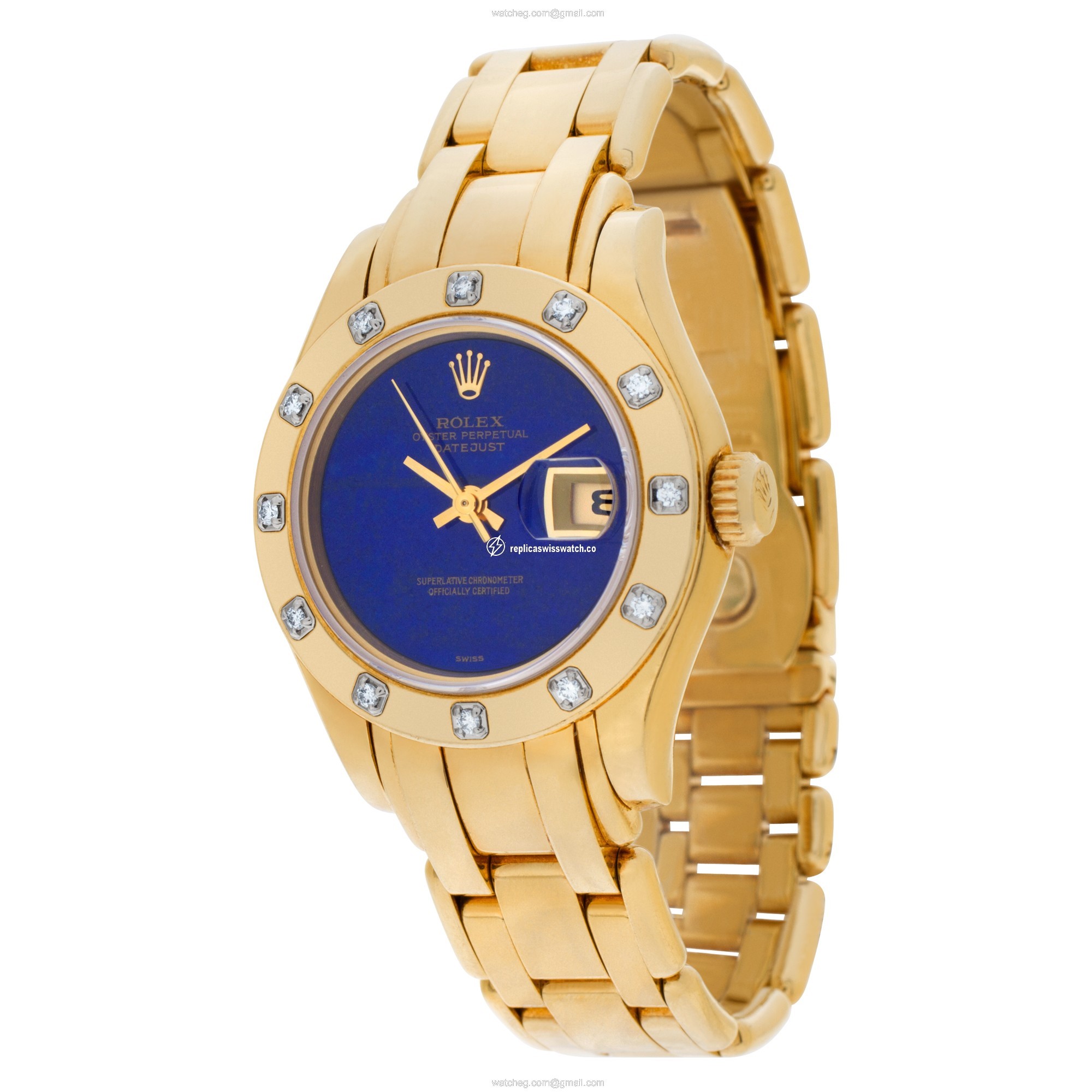 Rolex 69318 Pearlmaster Automatic Female 18k yellow gold Replica