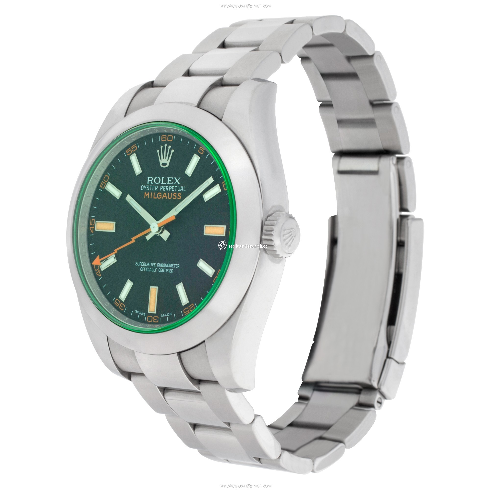 Rolex 116400V Milgauss Automatic Male Stainless Steel Replica