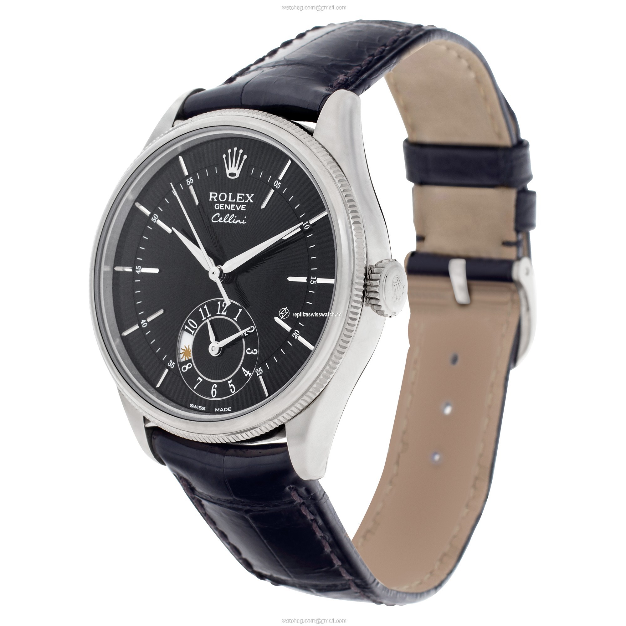 Rolex 50529 Cellini Automatic Male 18k White Gold Replica