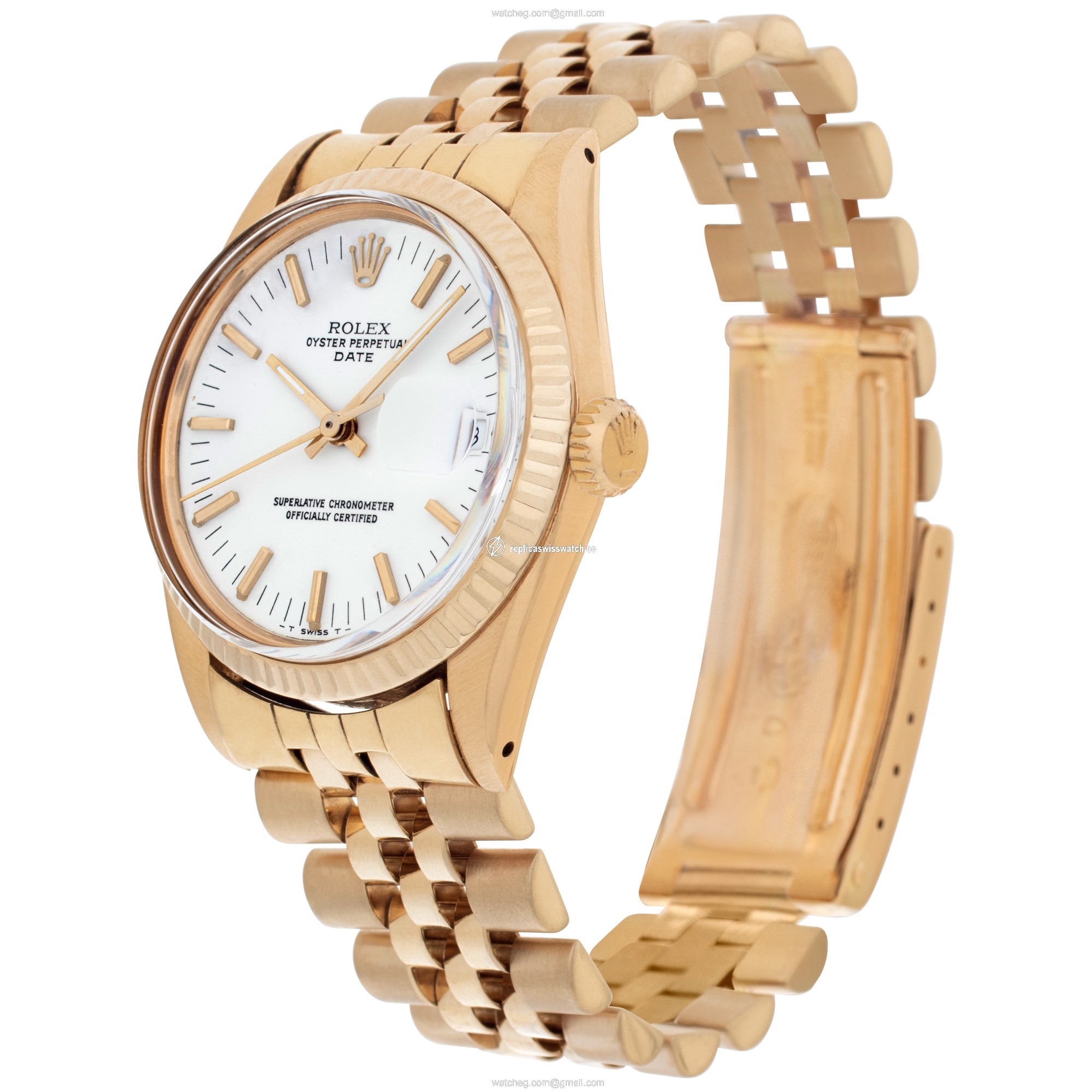 Rolex 15038 Date Automatic Male 18k yellow gold Replica