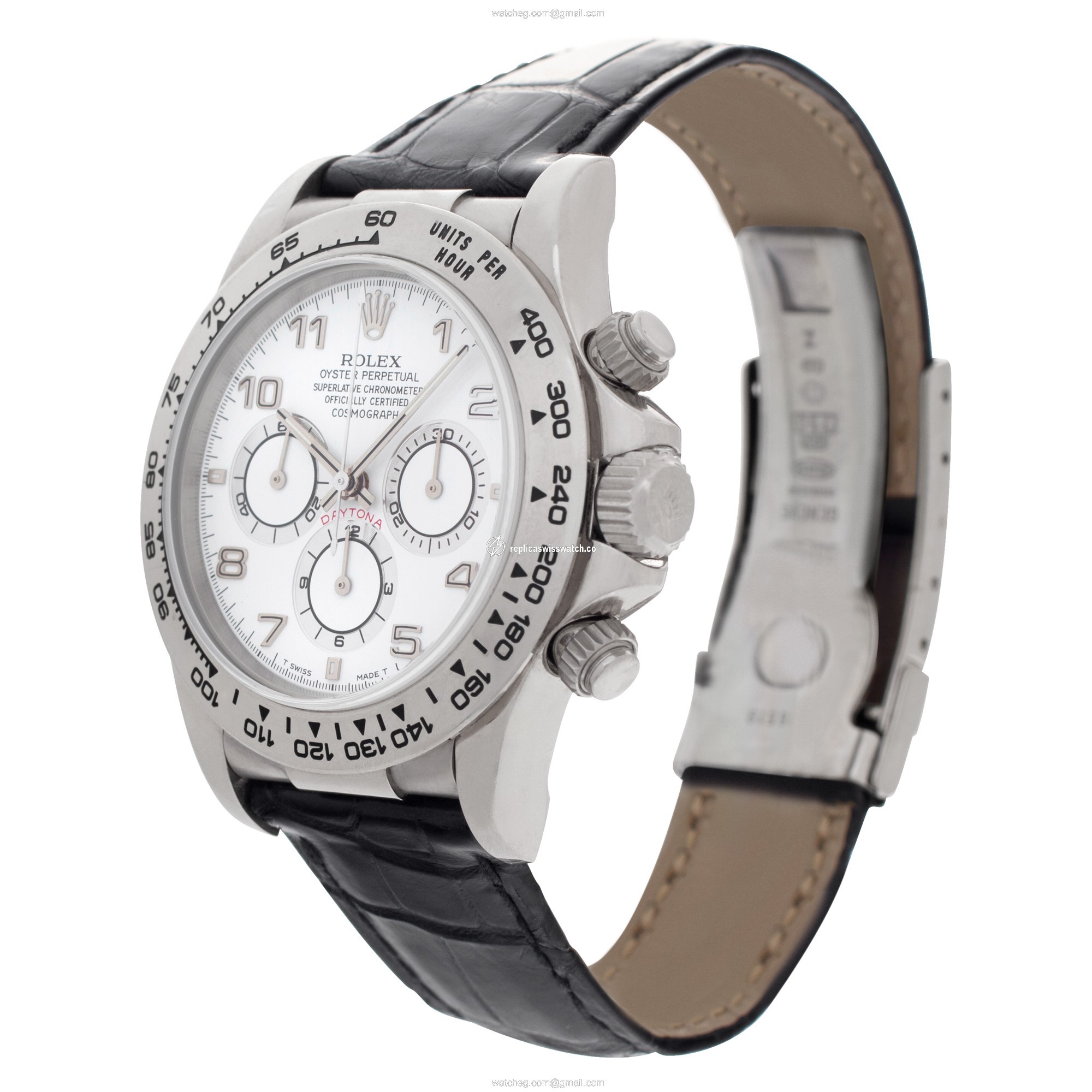 Rolex 16519 Daytona Automatic Male 18k White Gold Replica