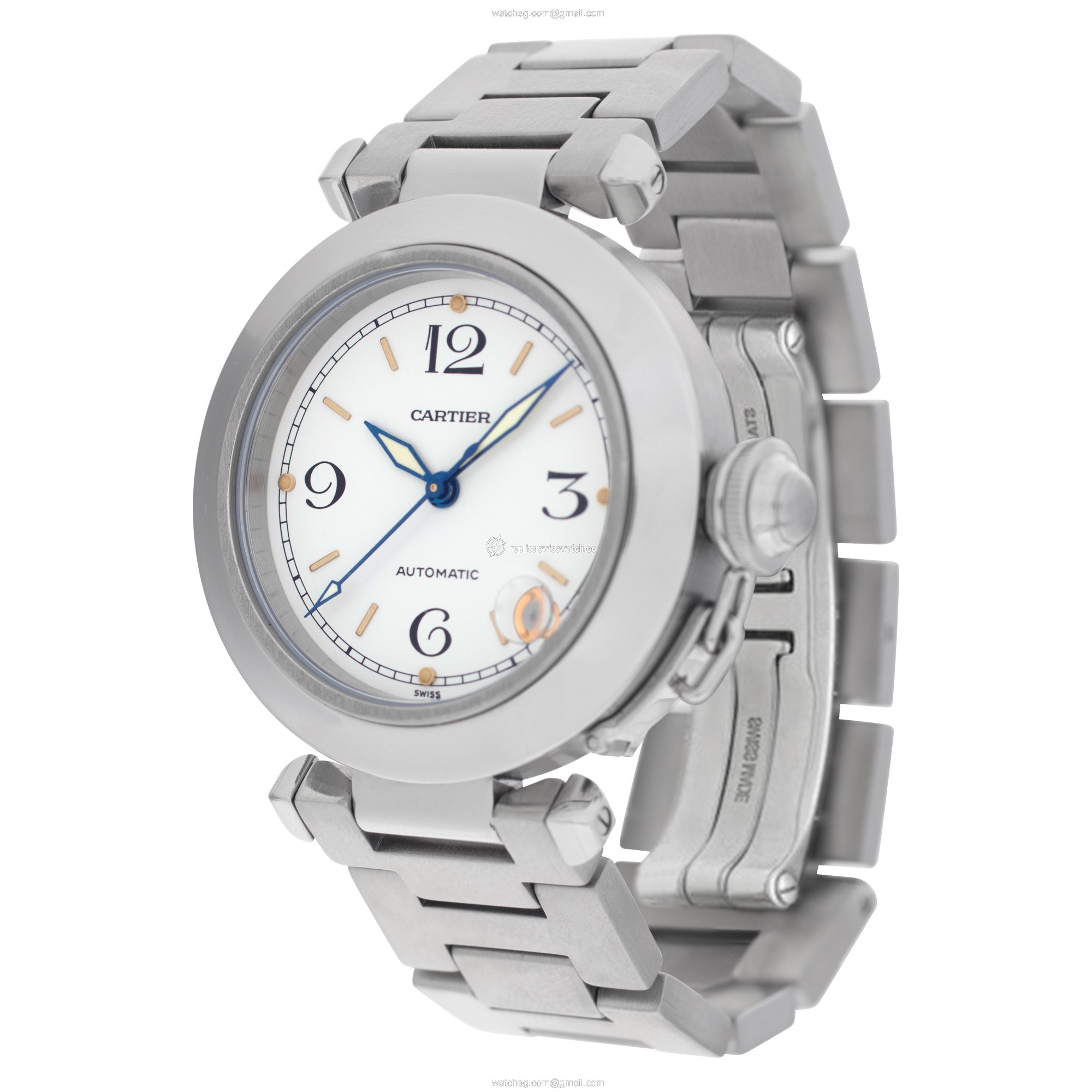 Cartier W31015M7 Pasha Automatic Unisex Stainless Steel Replica