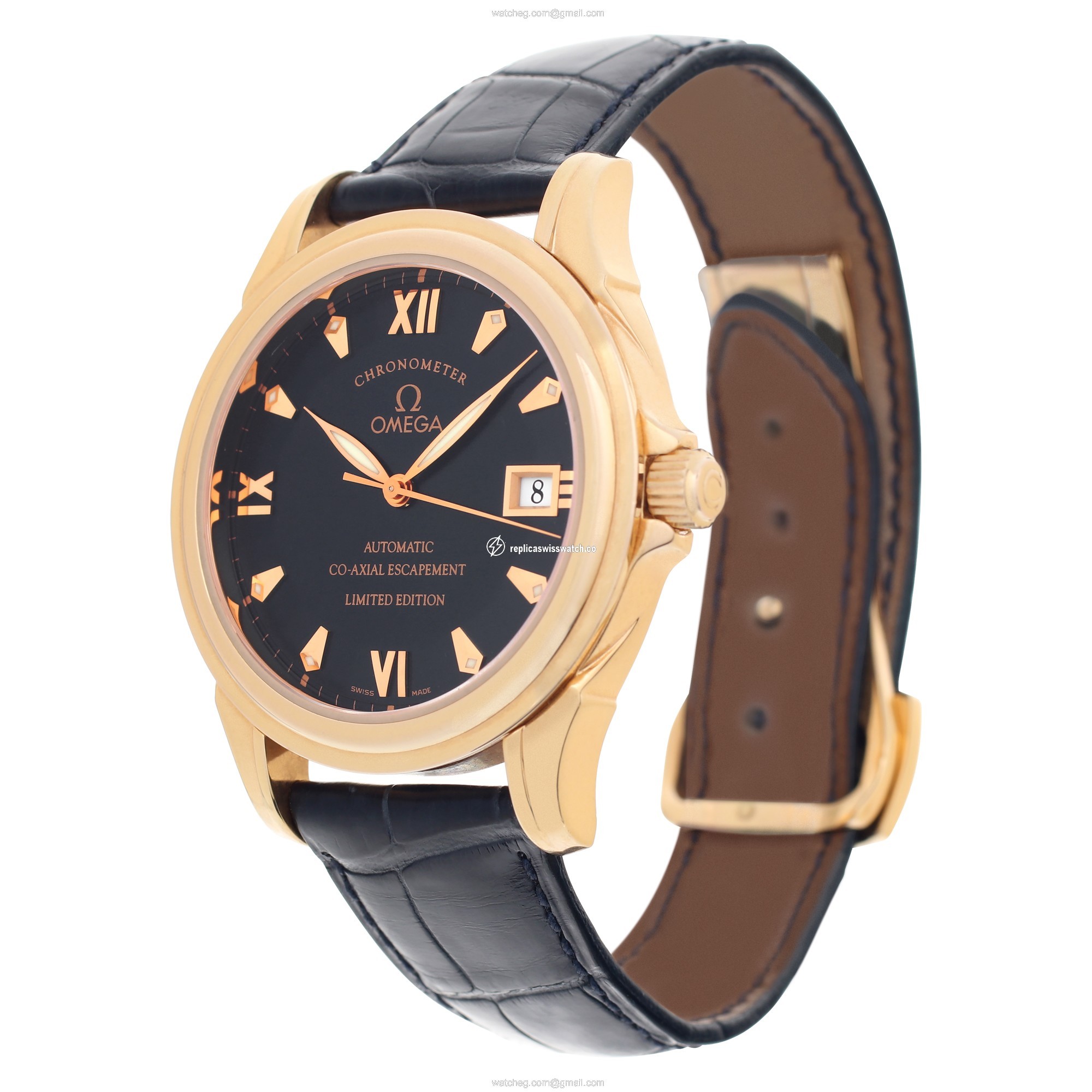 Omega 5931.81.23 De Ville Automatic Male 18k rose gold Replica