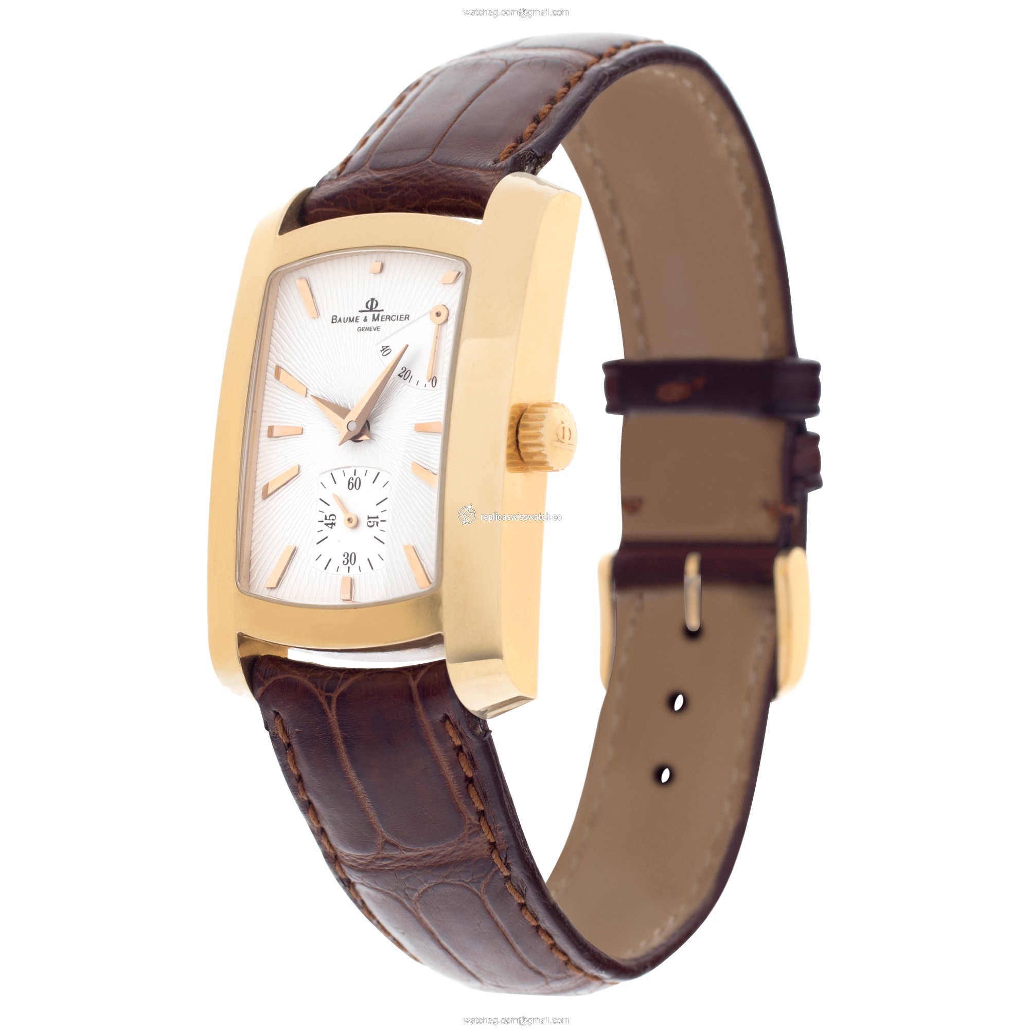 Baume & Mercier 65362 Hampton Milleis Automatic Male 18k rose gold Replica