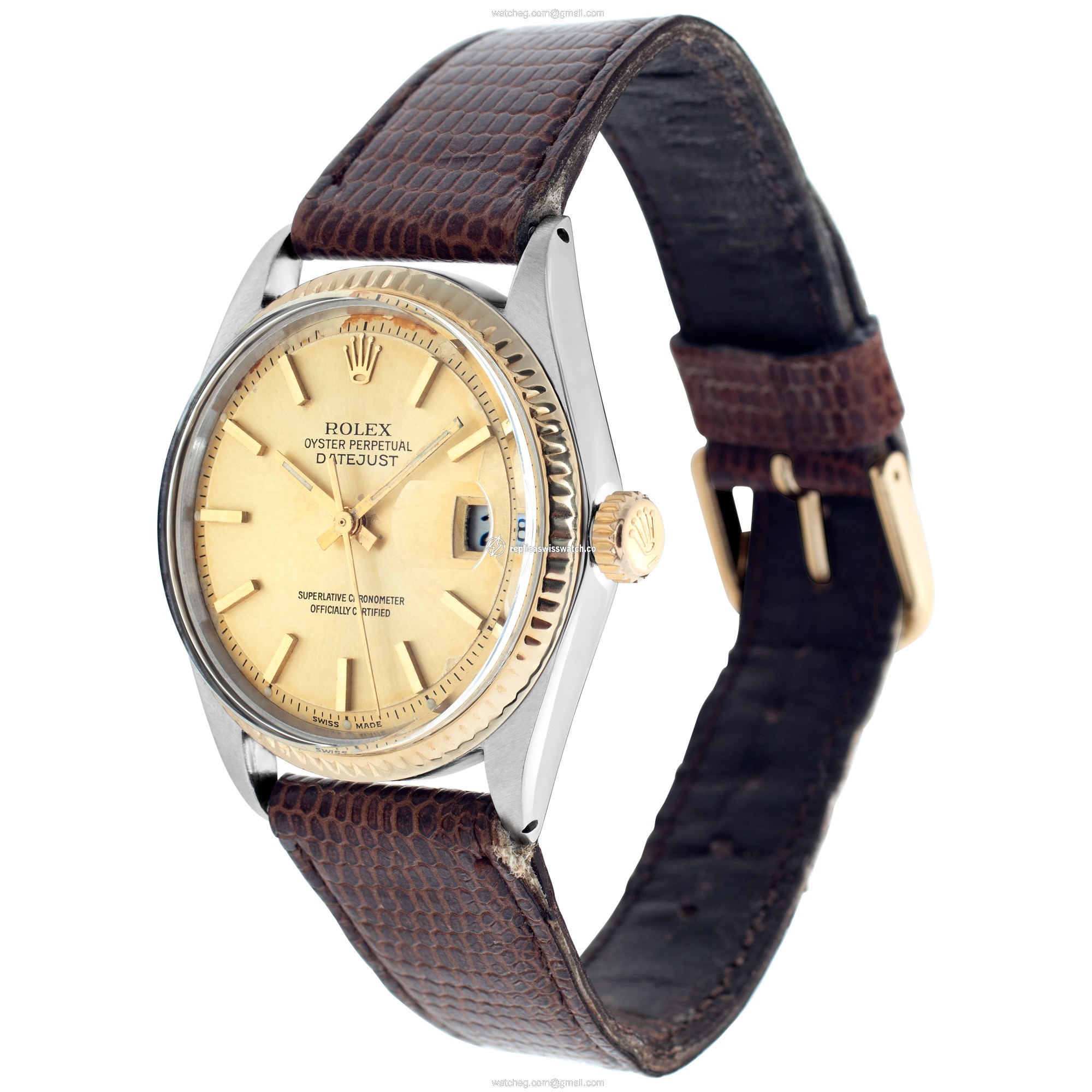 Rolex 1601  Automatic Male 14k gold & Stainless Steel Replica