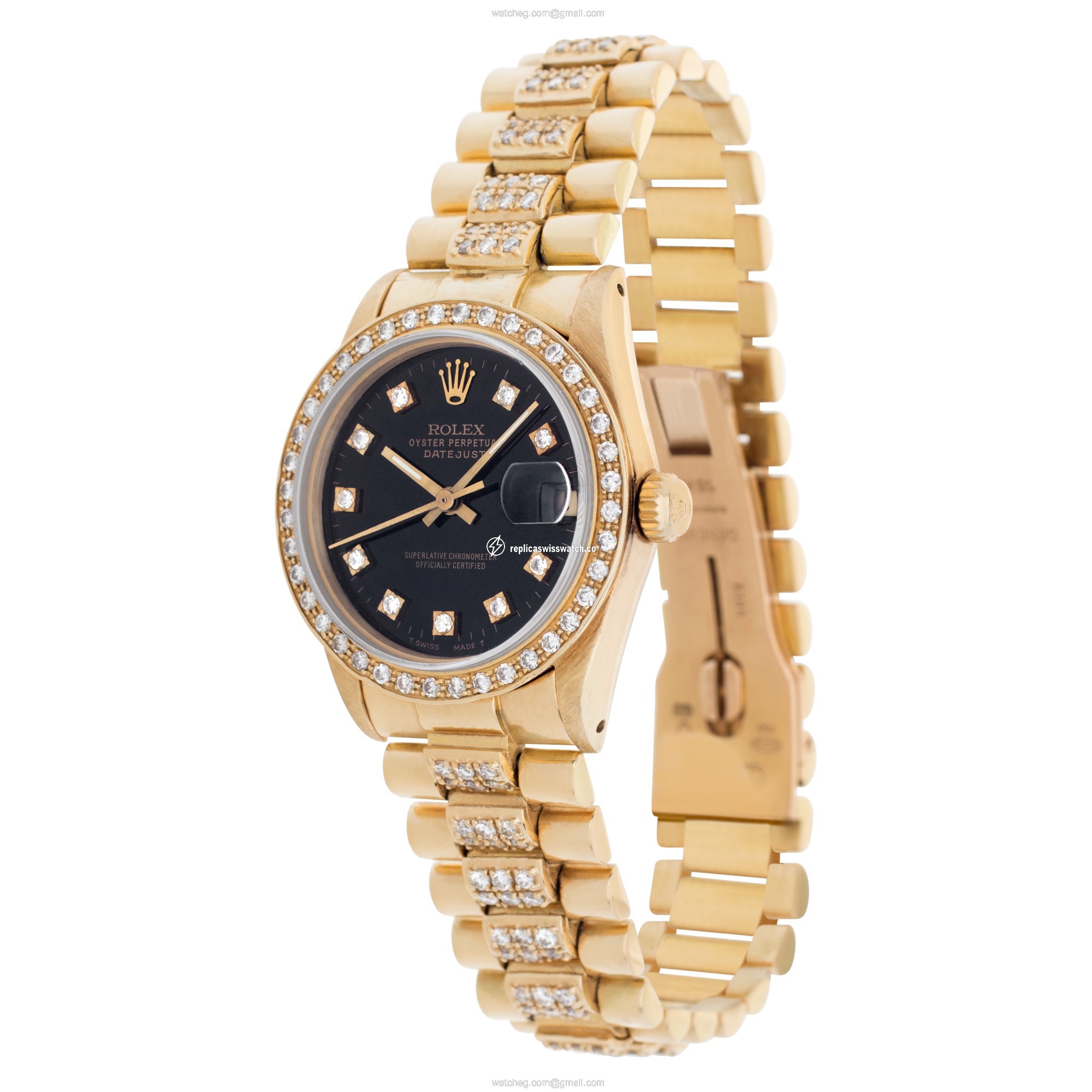 Rolex 68278 Datejust Automatic Unisex 18k yellow gold Replica