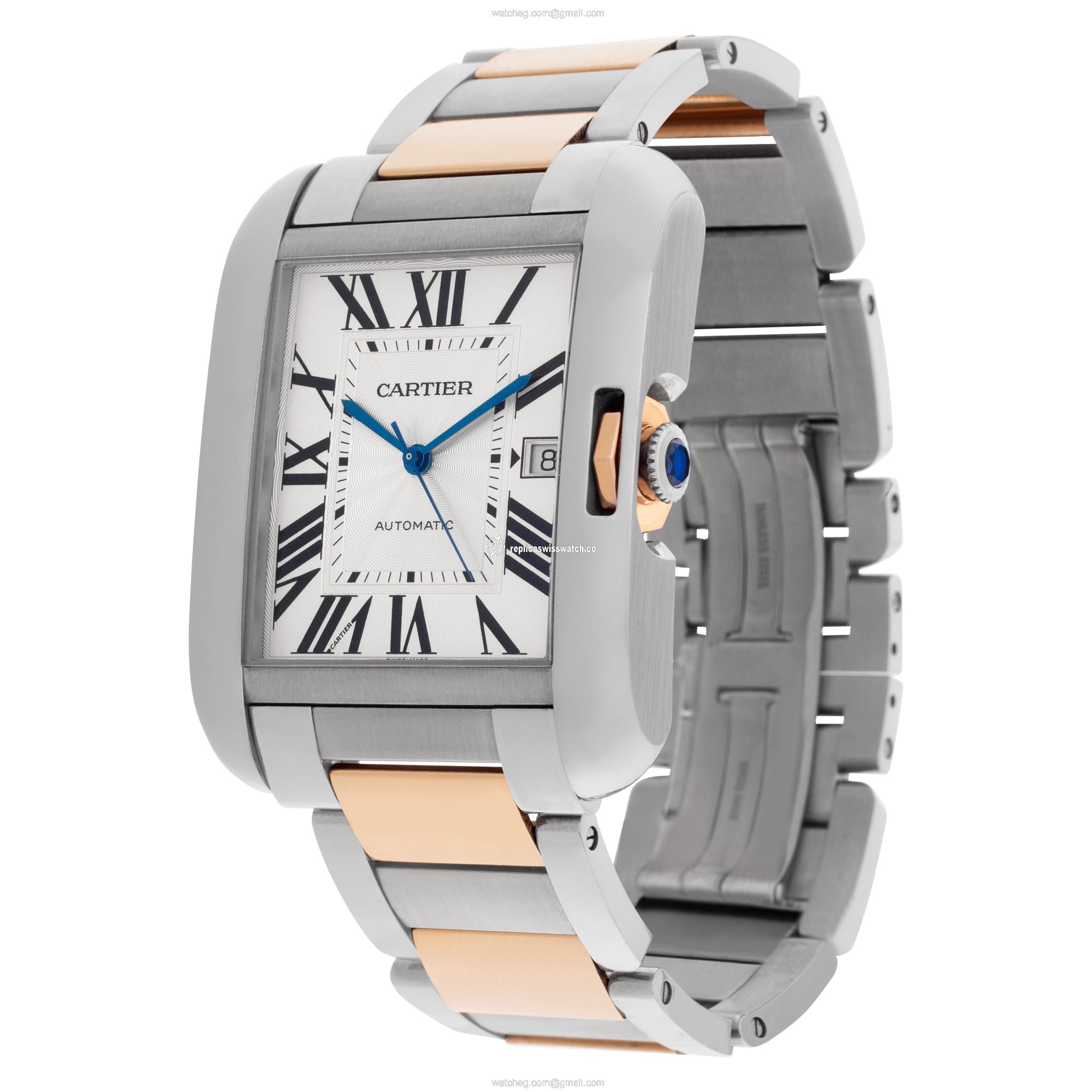 Cartier W5310006 Tank Anglaise XL Automatic Male Stainless Steel Replica