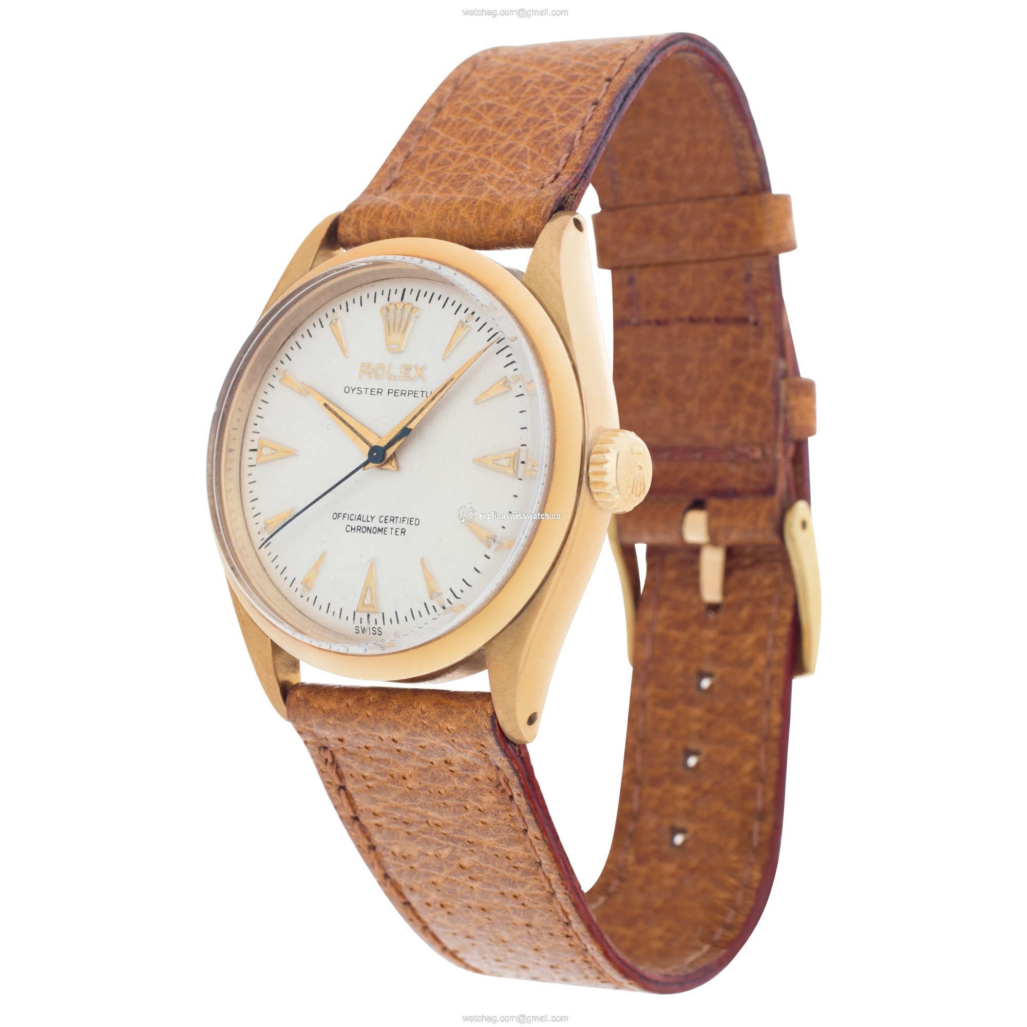 Rolex 6584 Oyster Perpetual Automatic Unisex 14k yellow gold Replica