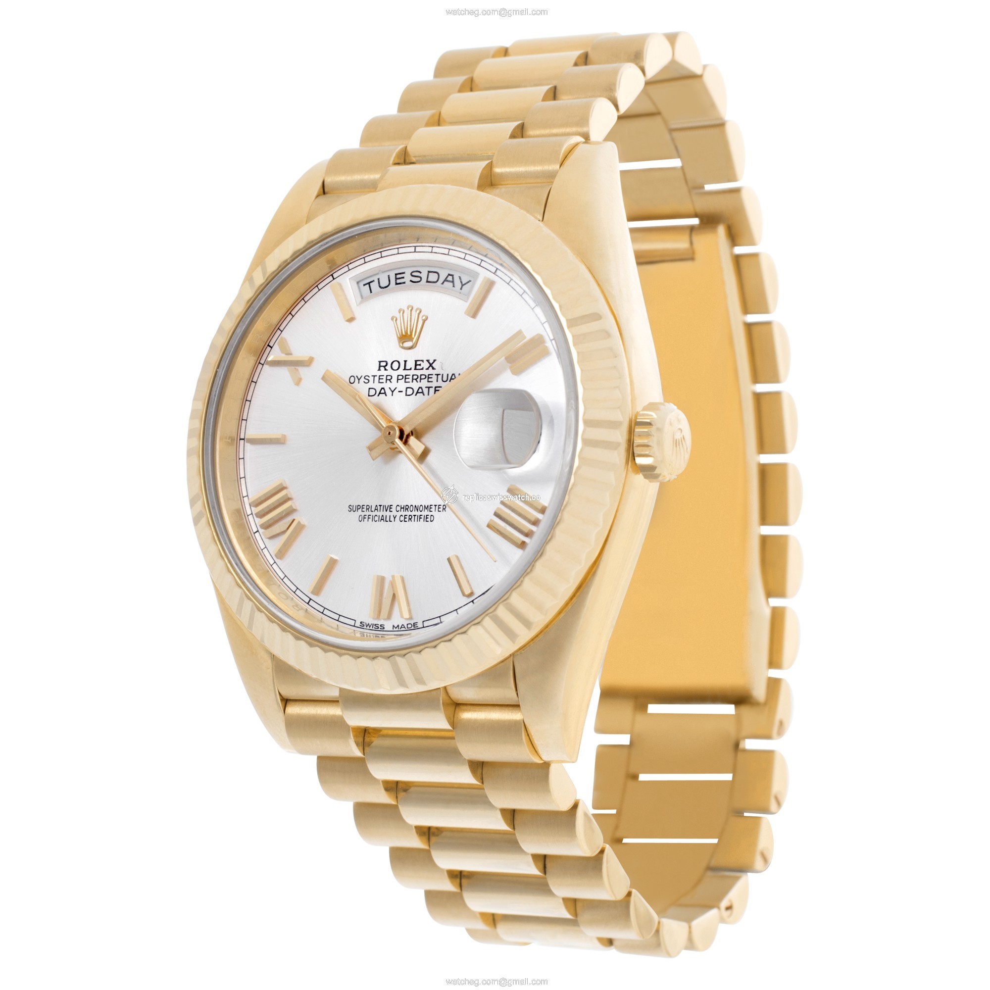 Rolex 228238 Day-Date 40 Automatic Male 18k Yellow Gold Replica