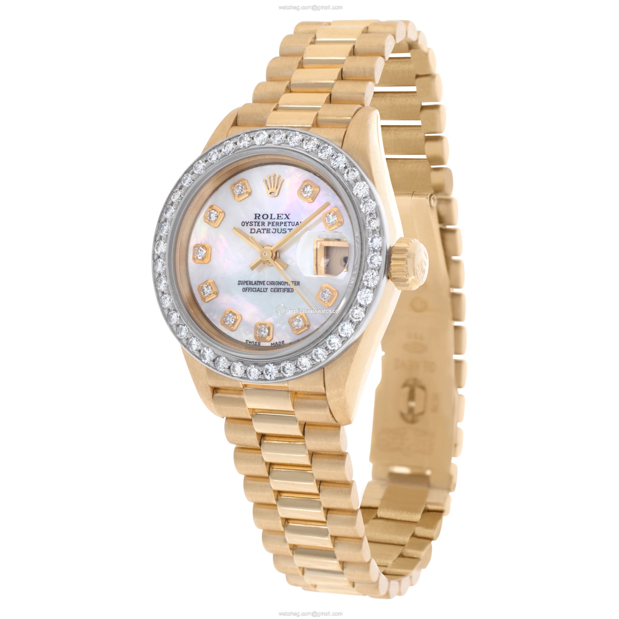 Rolex 69178 Datejust Automatic Female 18k yellow gold Replica