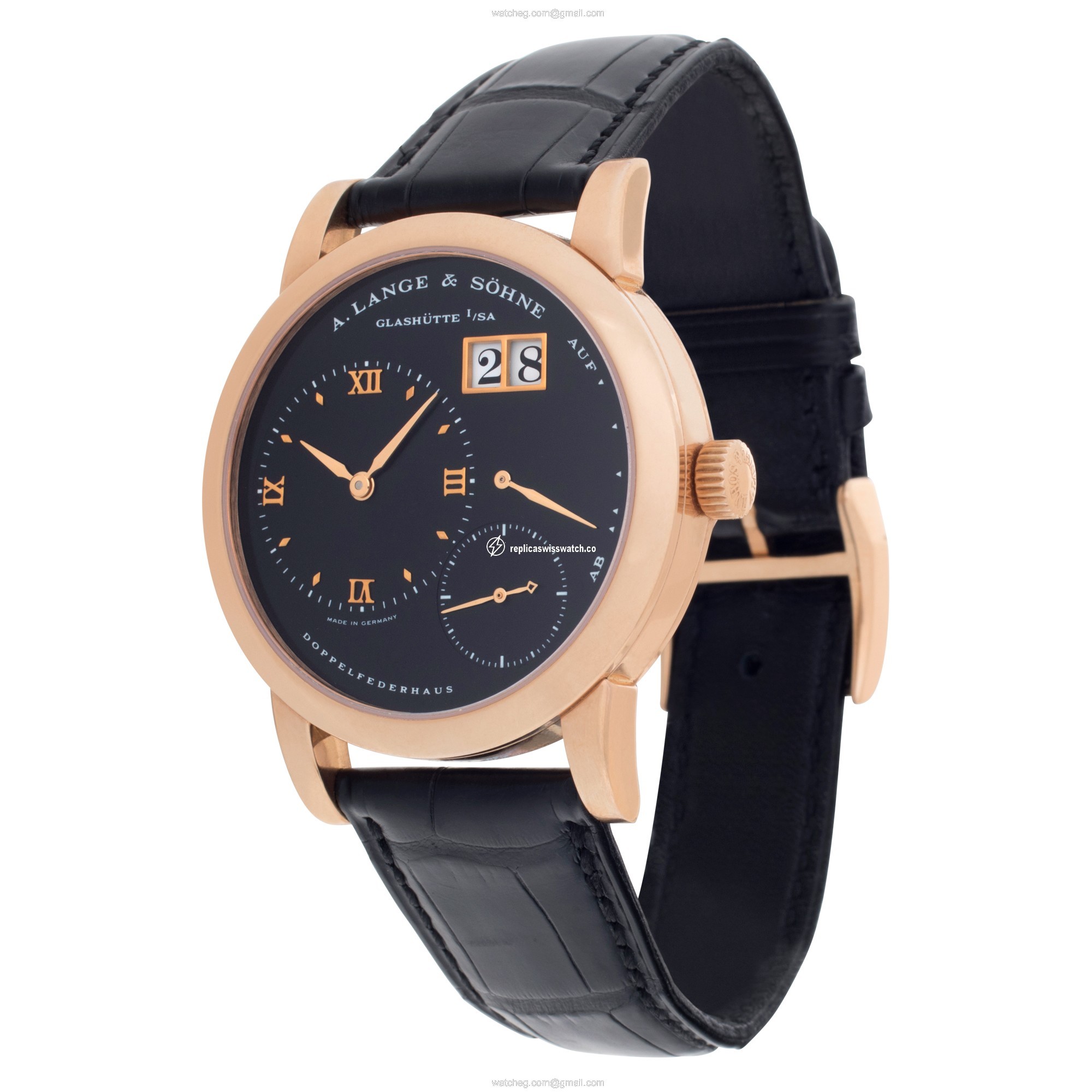 A. Lange & Sohne 101.032 Lange 1 Manual Male 18k rose gold Replica