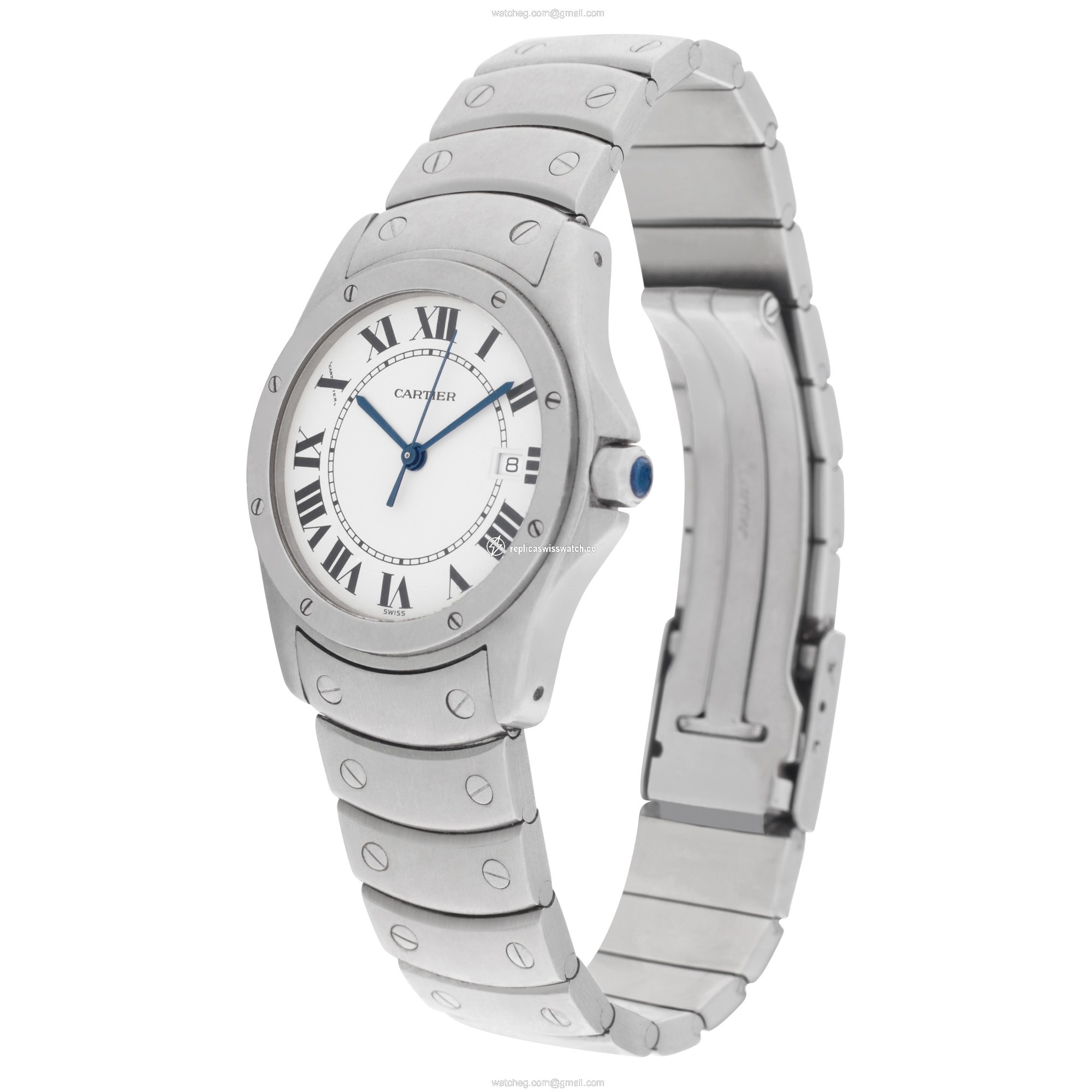Cartier Cartier 1282 Santos Quartz Male Stainless Steel Replica