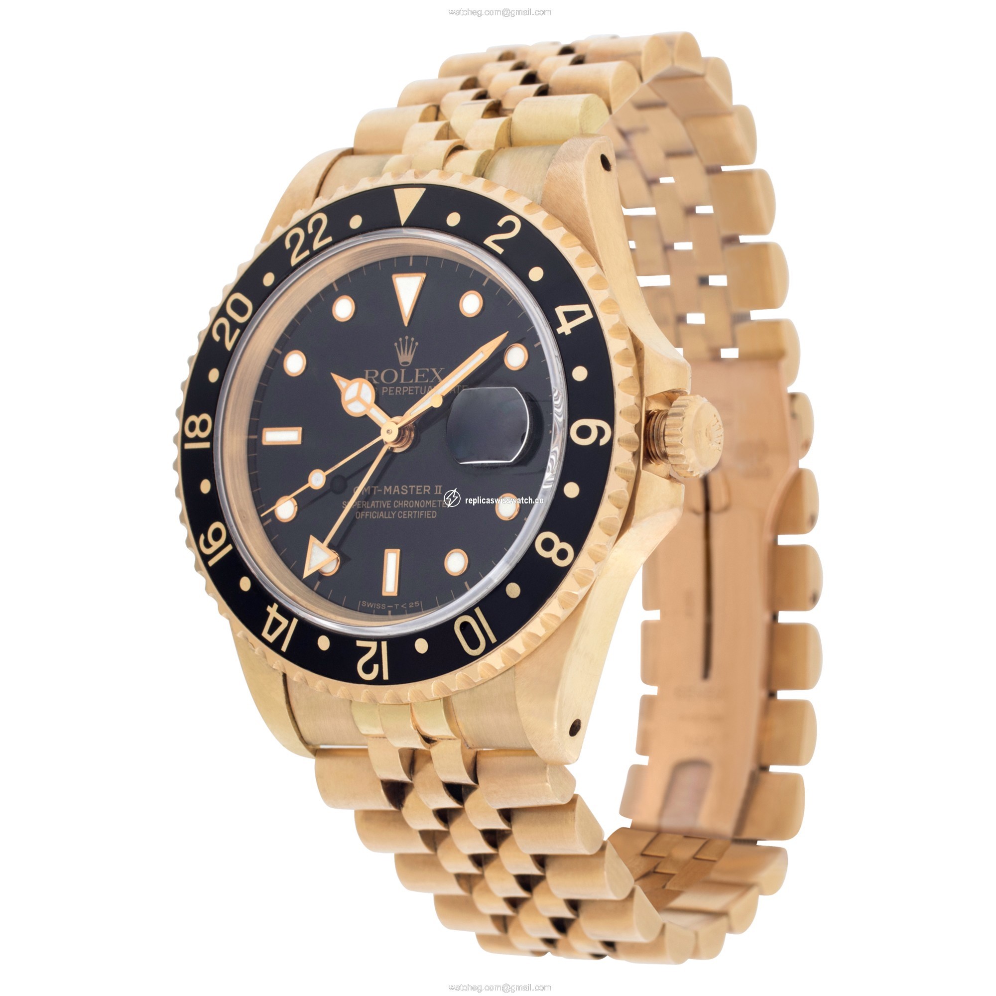 Rolex 16718 GMT-Master Automatic Male 18k yellow gold Replica