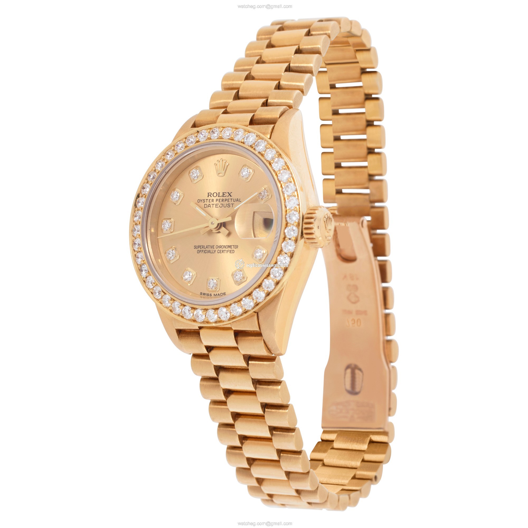 Rolex 69178 Datejust Automatic Female 18k yellow gold Replica