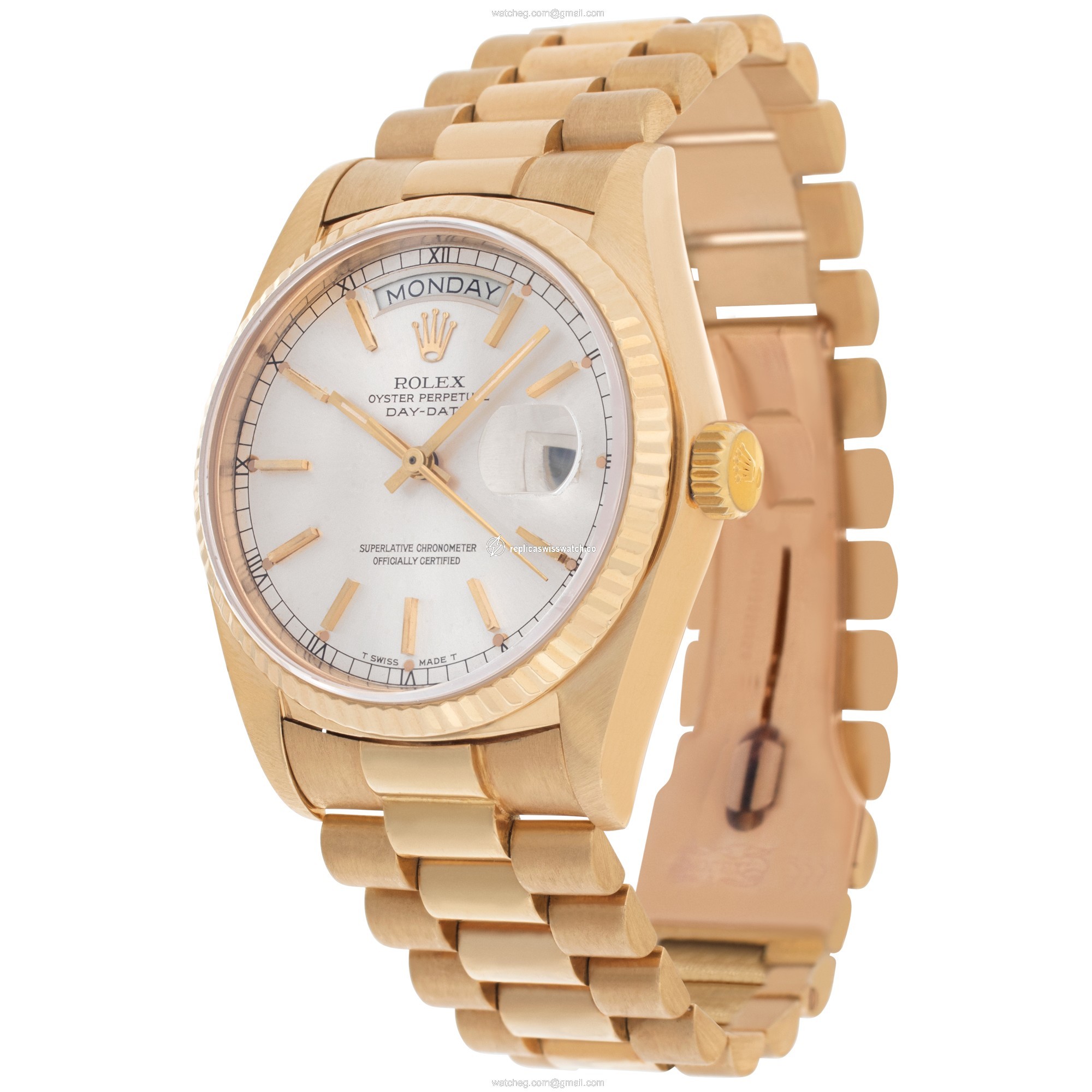 Rolex 18038 Day-Date Automatic Unisex 18k yellow gold Replica