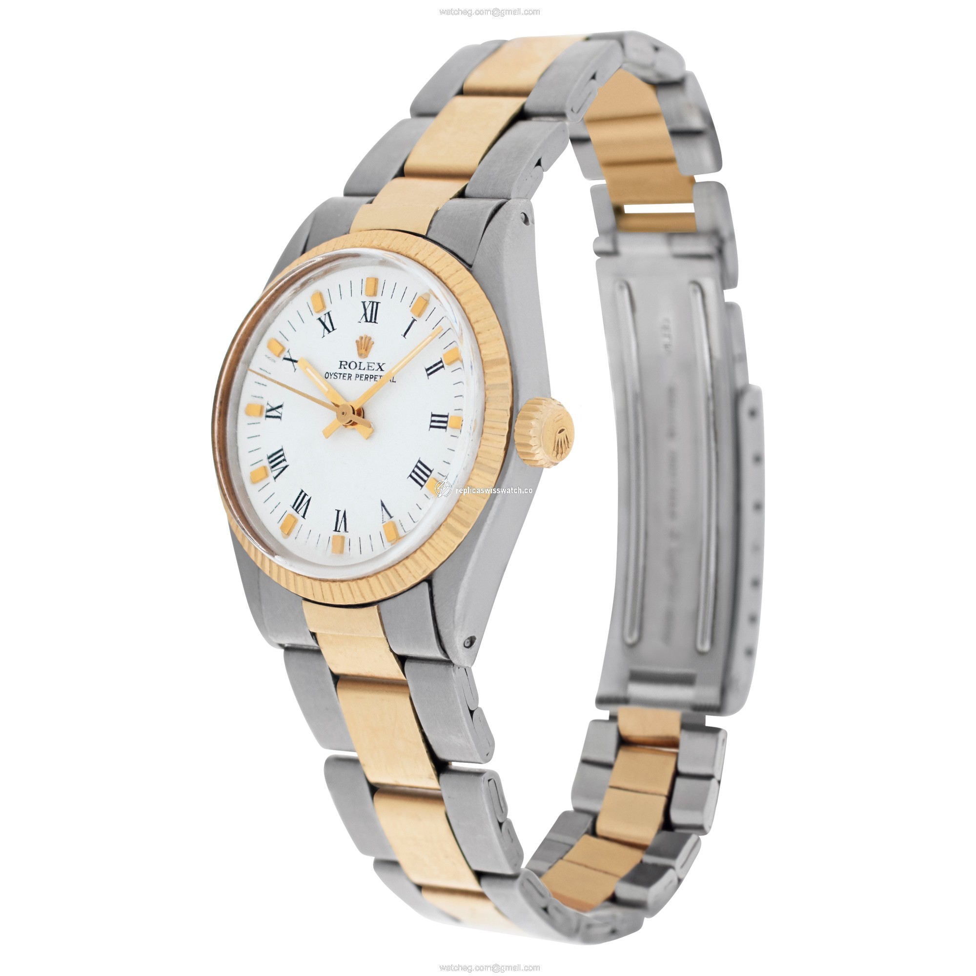 Rolex 6751 Oyster Perpetual Automatic Unisex 14k gold & Stainless Steel Replica