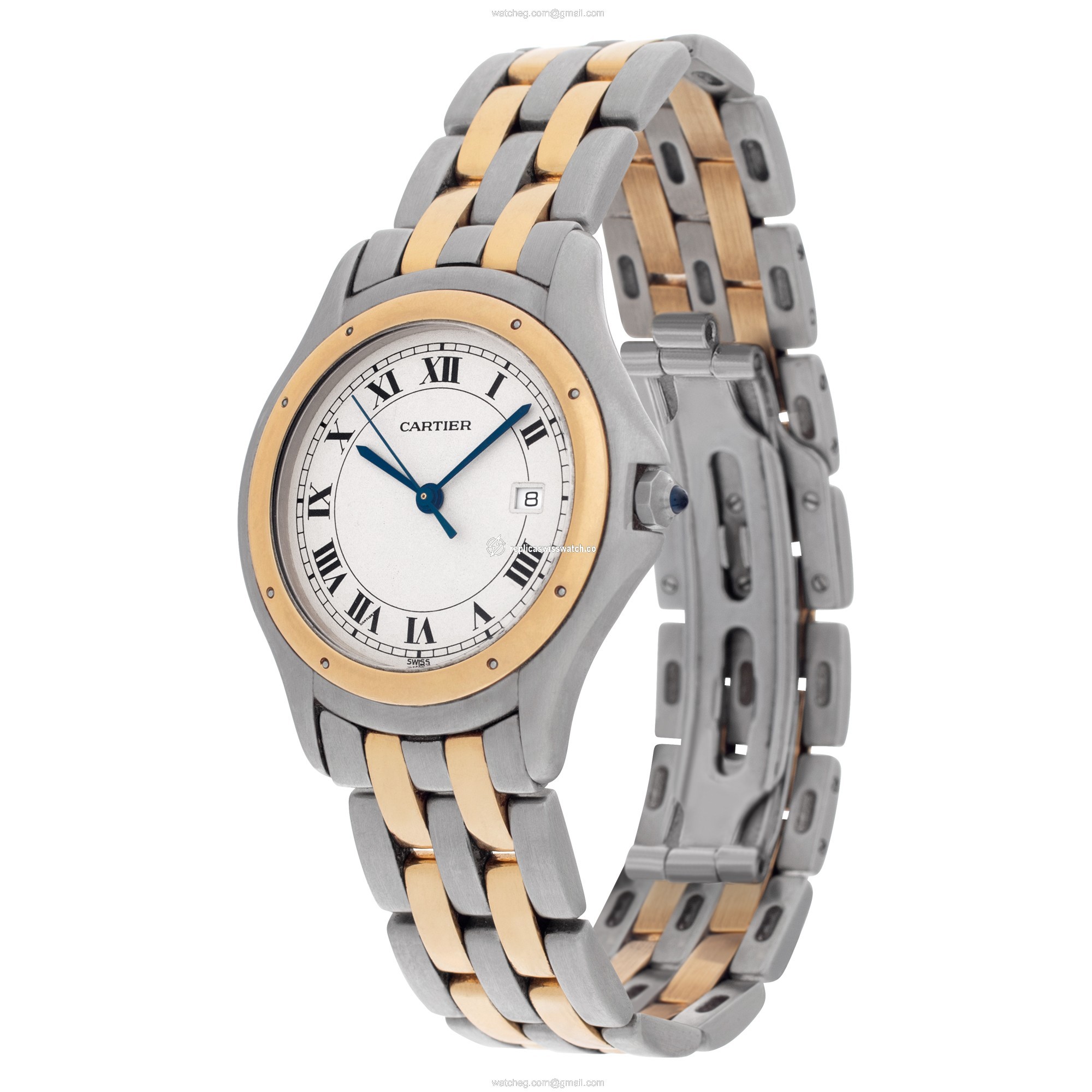 Cartier 117000 Cougar Quartz Female Stainless Steel Replica
