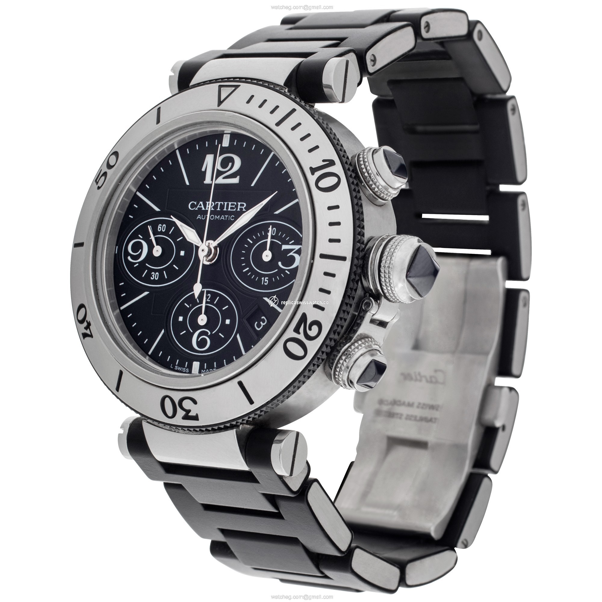 Cartier w10198U2 Pasha Automatic Male Stainless Steel Replica