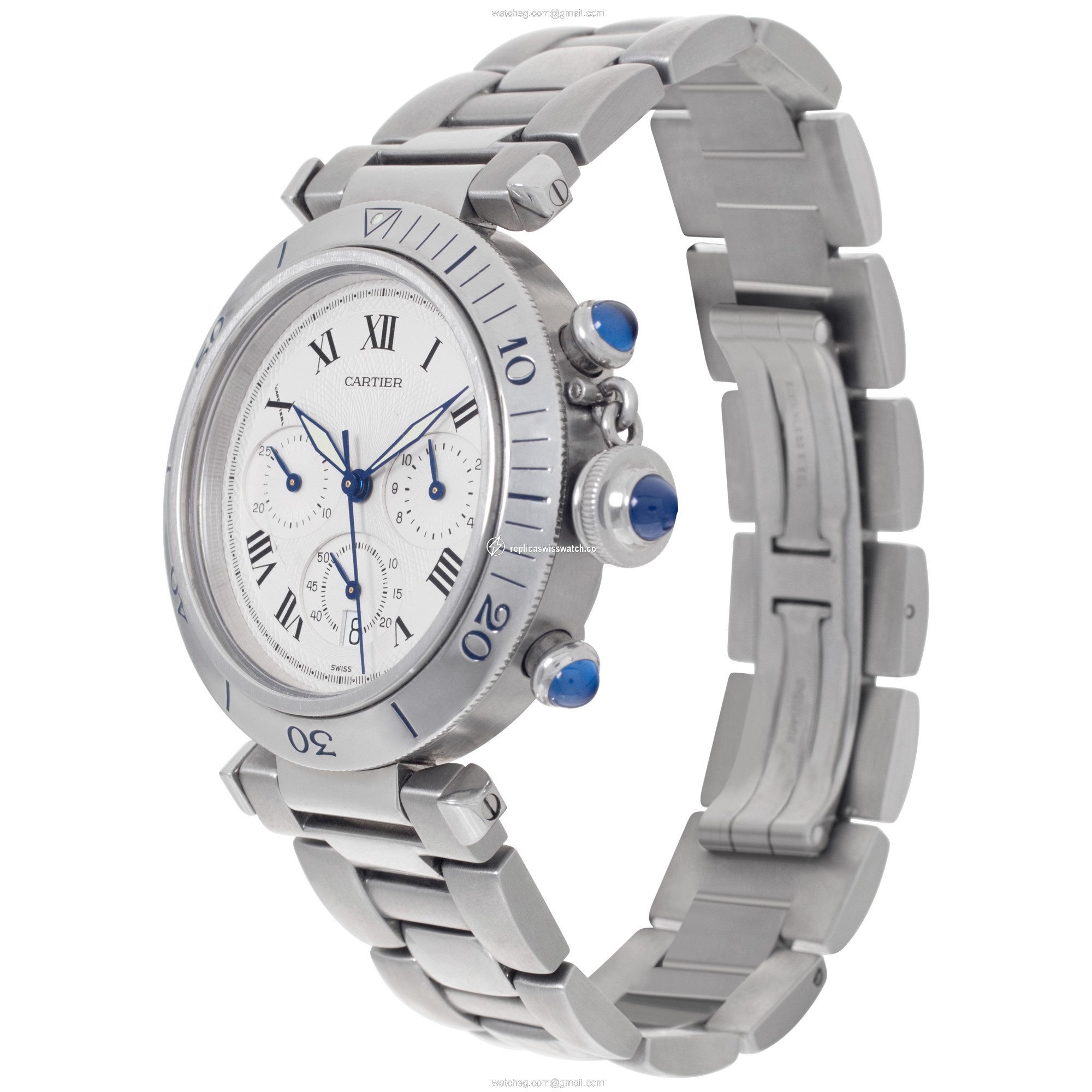 Cartier 1050 Pasha Quartz Male Stainless Steel Replica