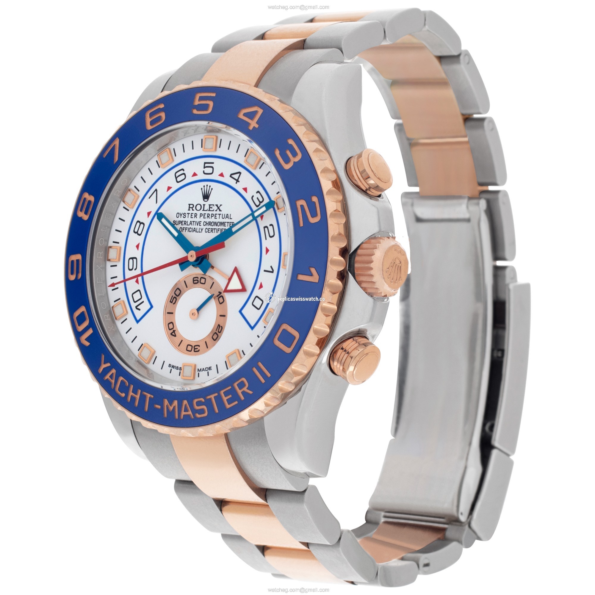 Rolex 116681 Yacht-Master II Automatic Male 18k rose gold & stainless steel Replica