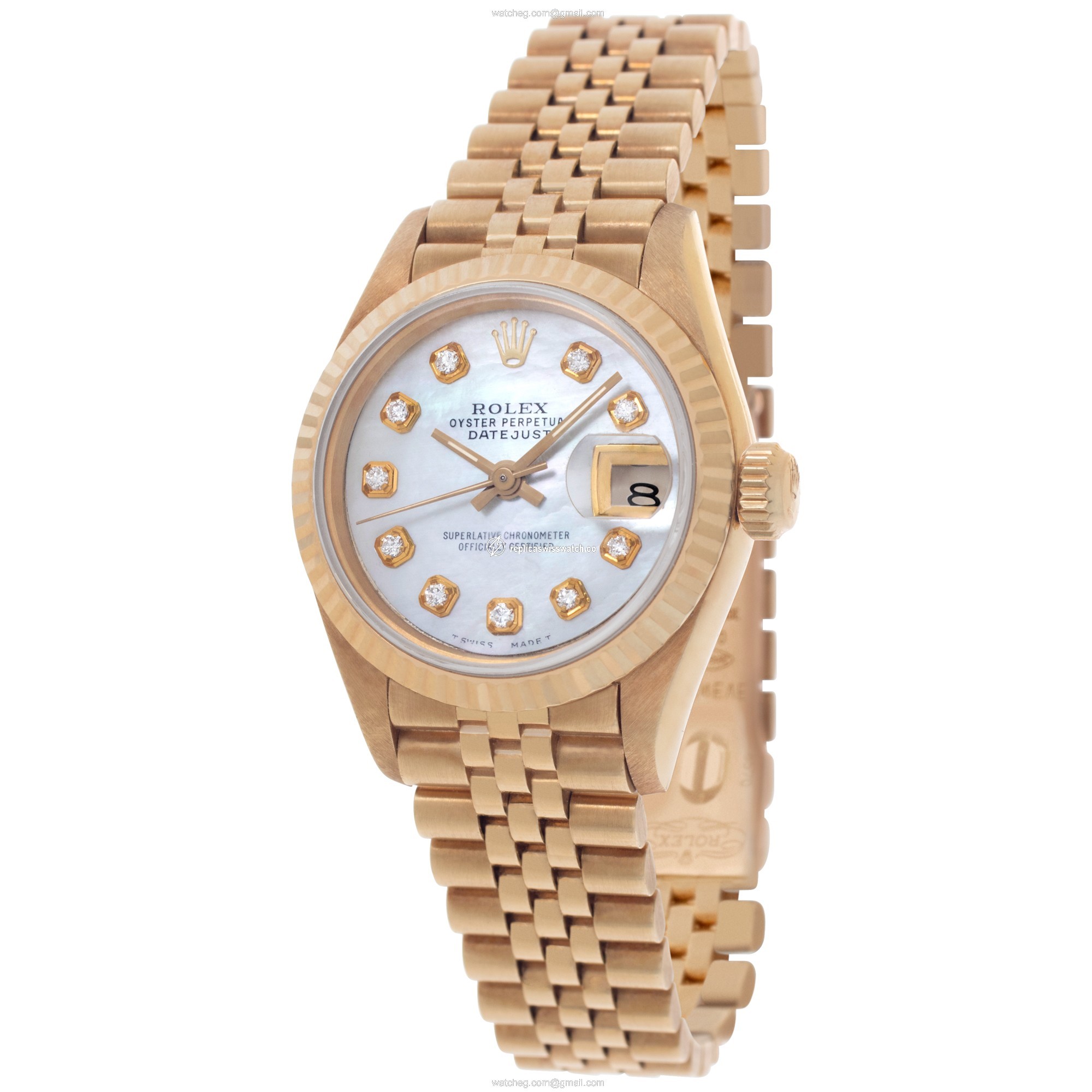 Rolex 69178 Datejust Automatic Female 18k Yellow Gold Replica