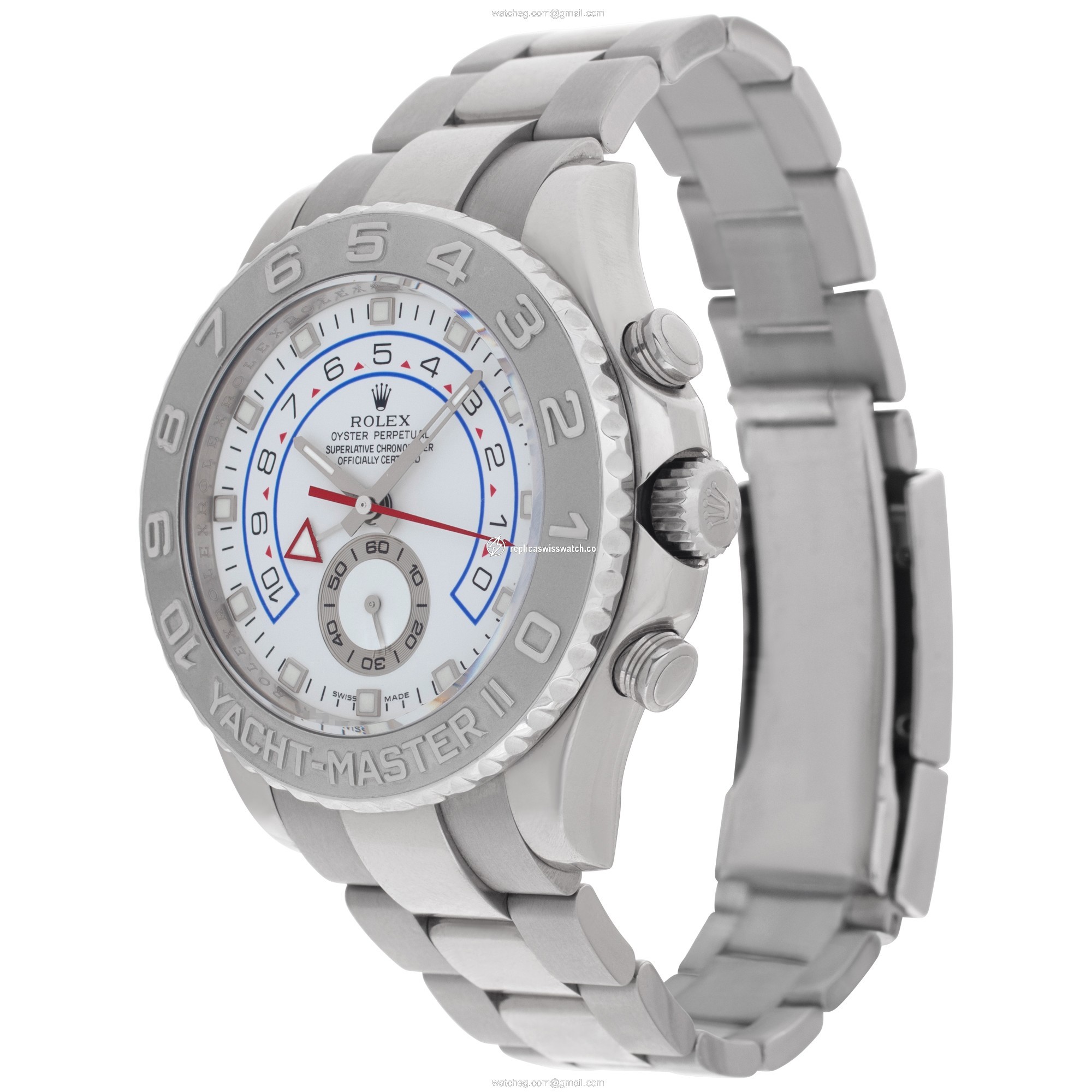 Rolex 116689 Yacht-Master II Automatic Male 18k White Gold Replica