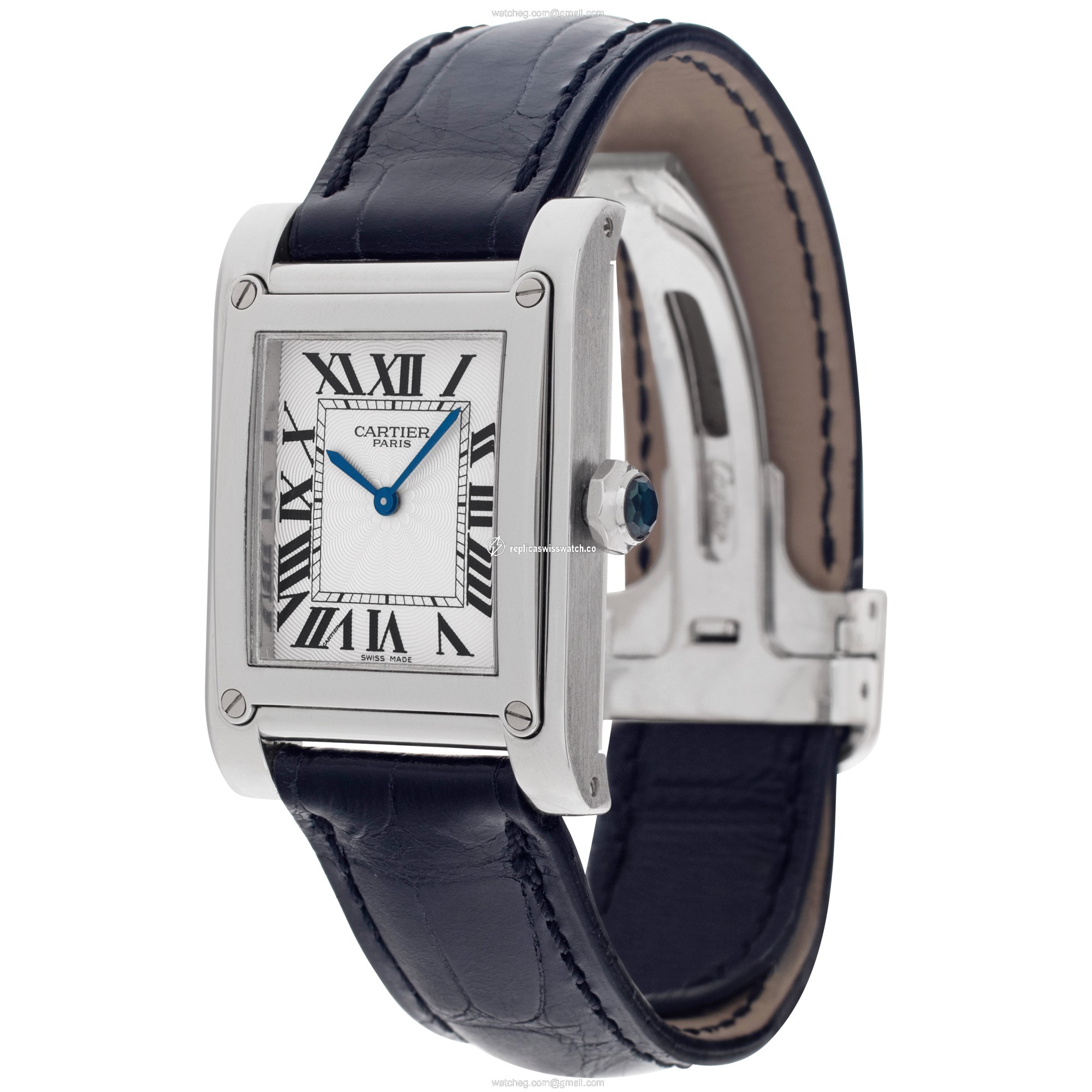 Cartier W1539951P Tank Manual Unisex Platinum Replica