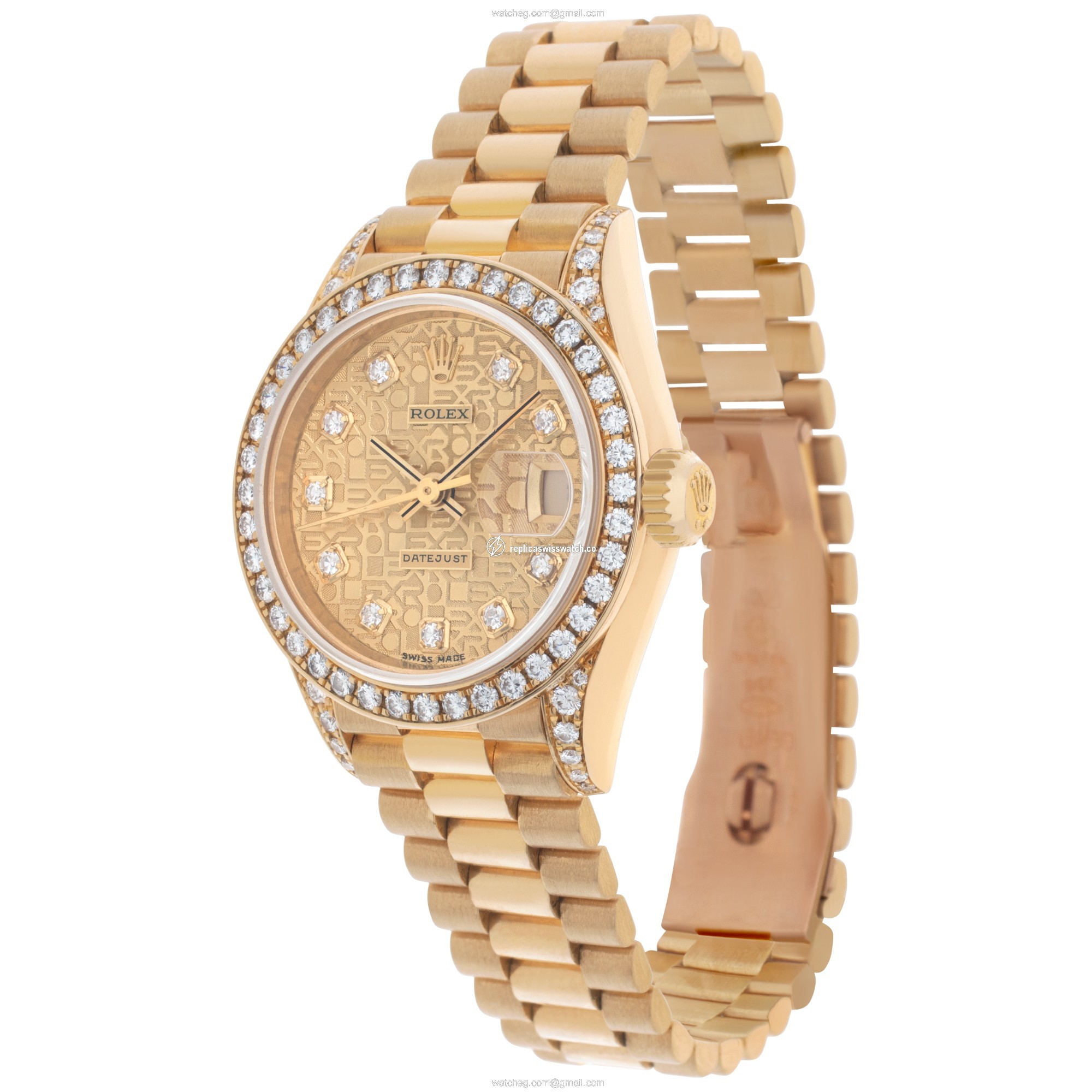 Rolex 69158 Datejust Automatic Female 18k yellow gold Replica