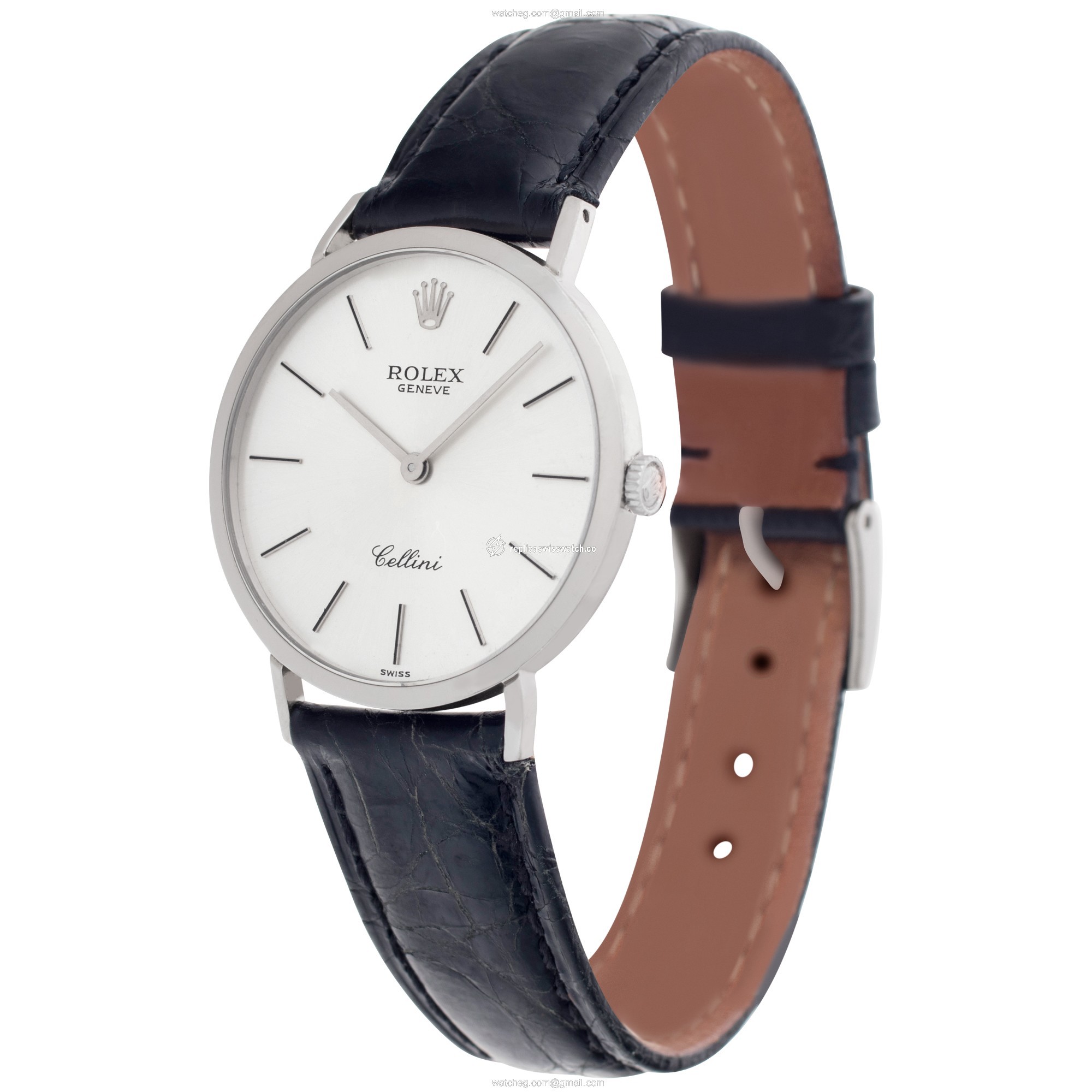 Rolex 4112 Cellini Manual Male 18k White Gold Replica