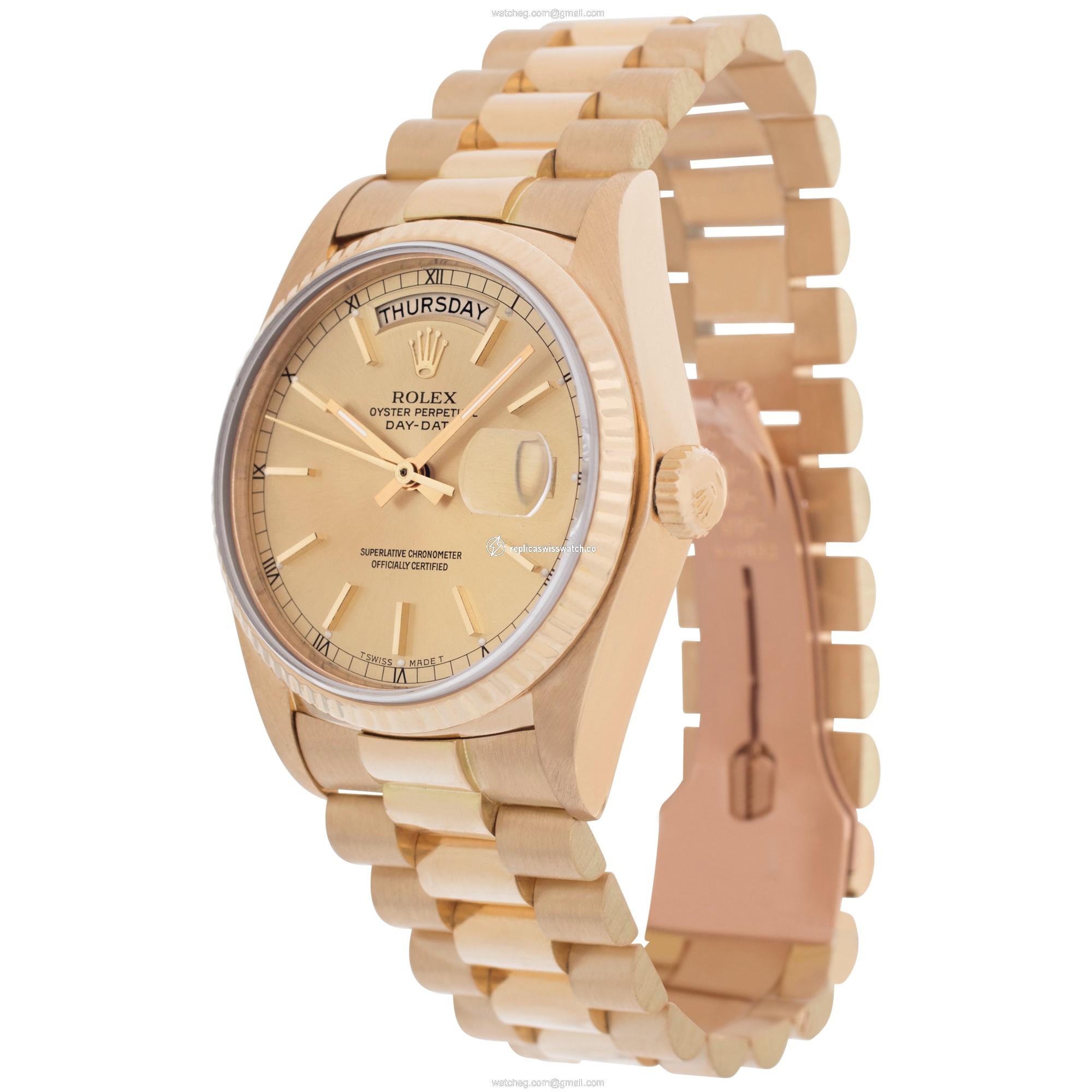 Rolex 18038 Day-Date Automatic Male 18k Yellow Gold Replica