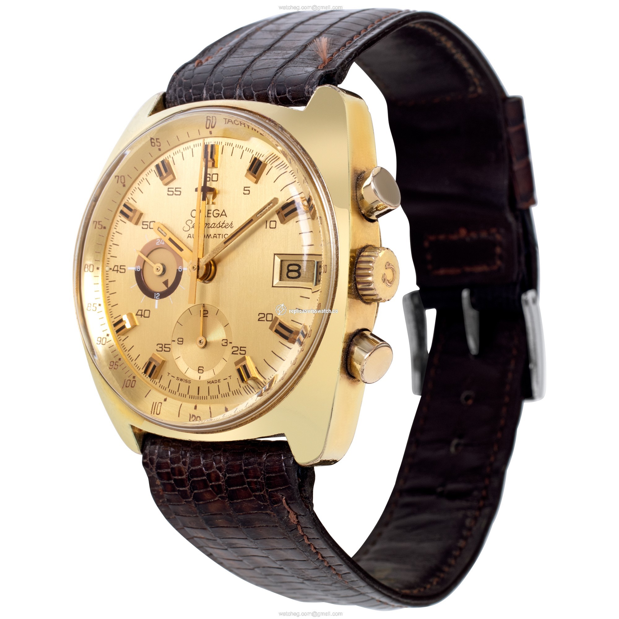 Omega 176 Seamaster Automatic Male Stainless Steel & Gold Plated Watches Omega 176 Seamaster Automatic Male Stainless Steel & Gold Plated Watches