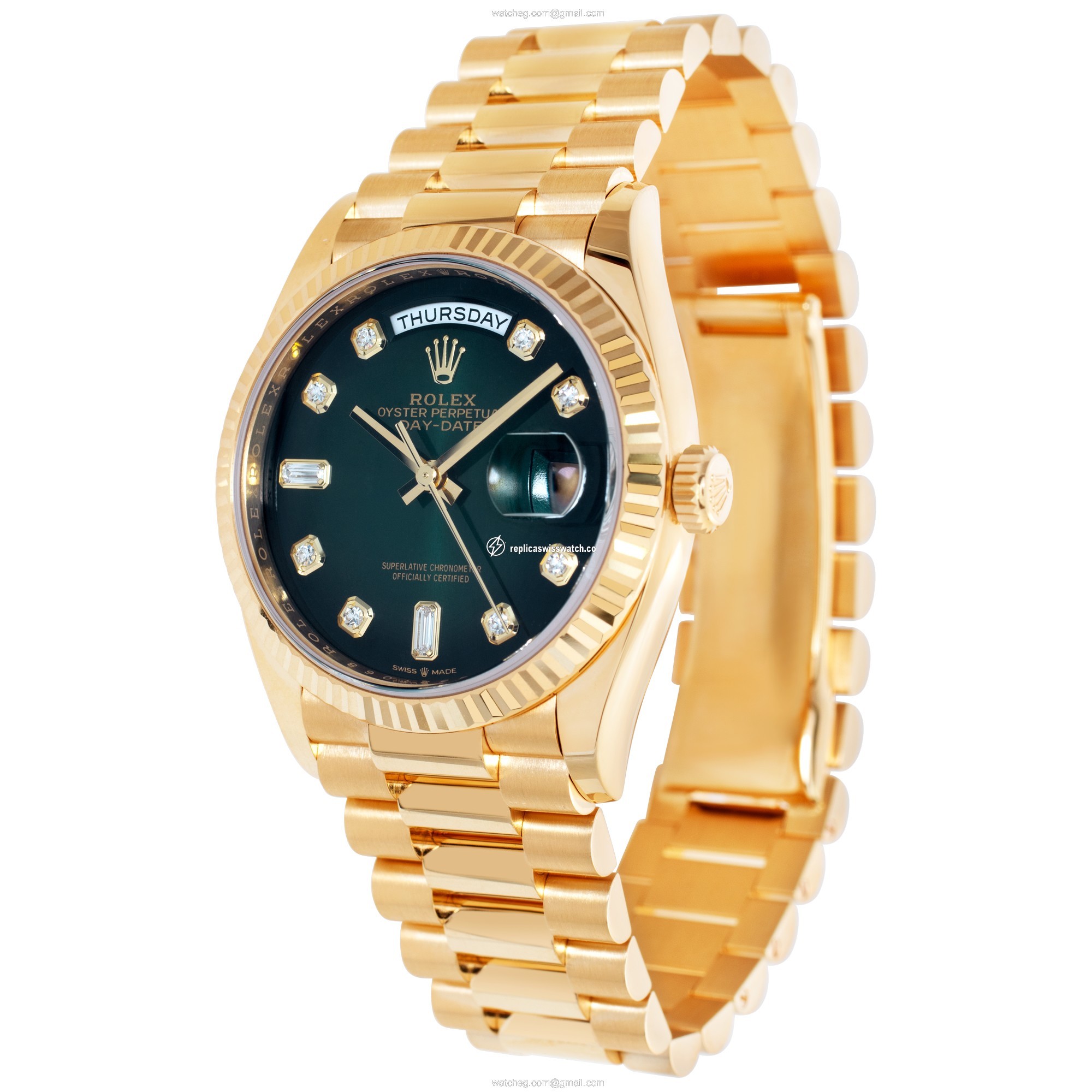 Rolex 128238 Day-Date Automatic Male 18k yellow gold Replica