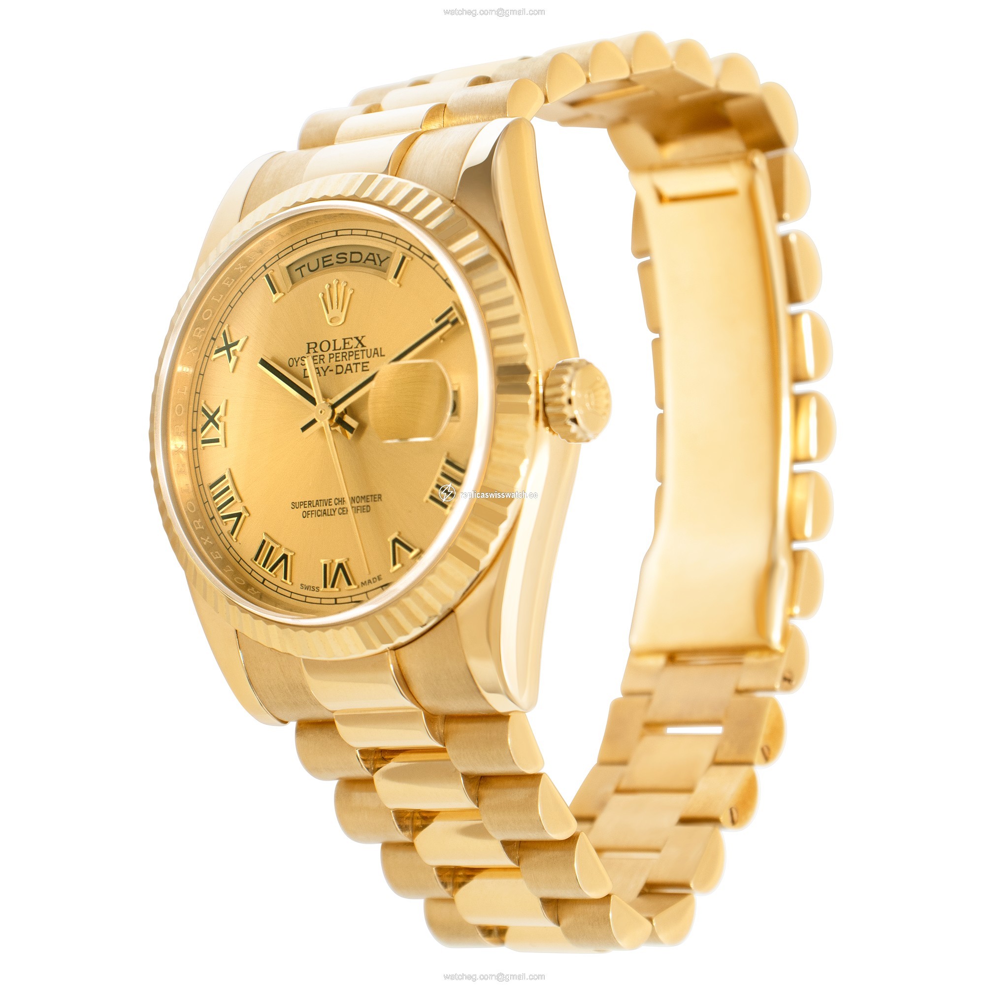 Rolex 118238 Day-Date Automatic Male 18k yellow gold Replica