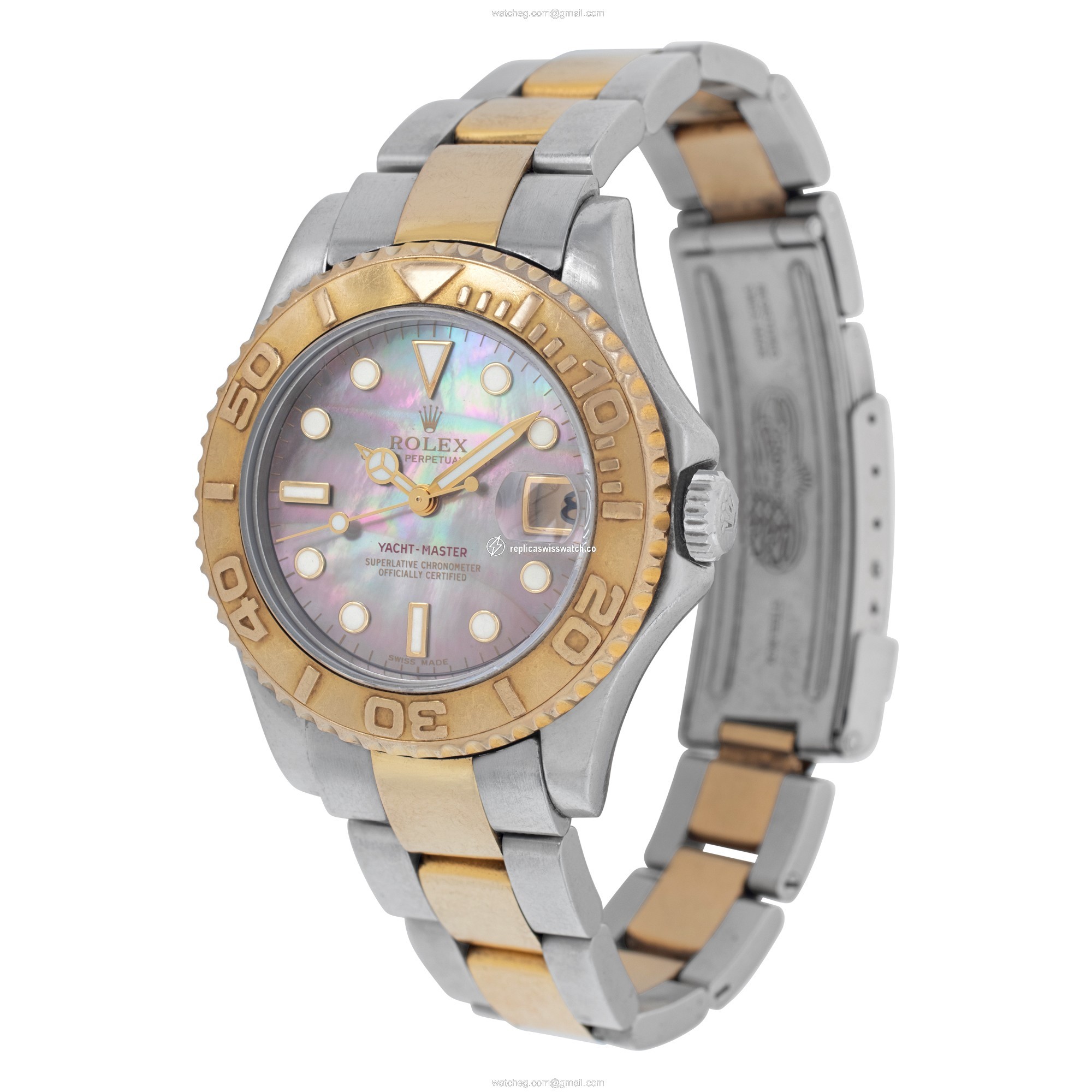Rolex 168623 Yacht-Master Automatic Female 18k gold & Stainless Steel Replica