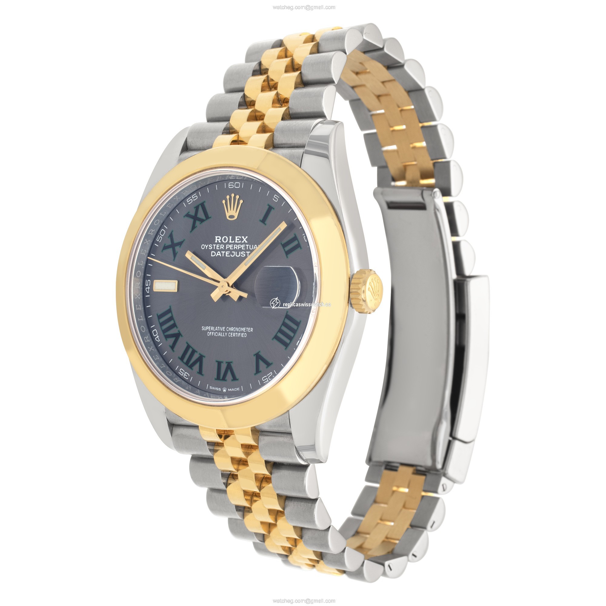 Rolex 126303 Datejust 41 Automatic Unisex 18k gold & Stainless Steel Replica