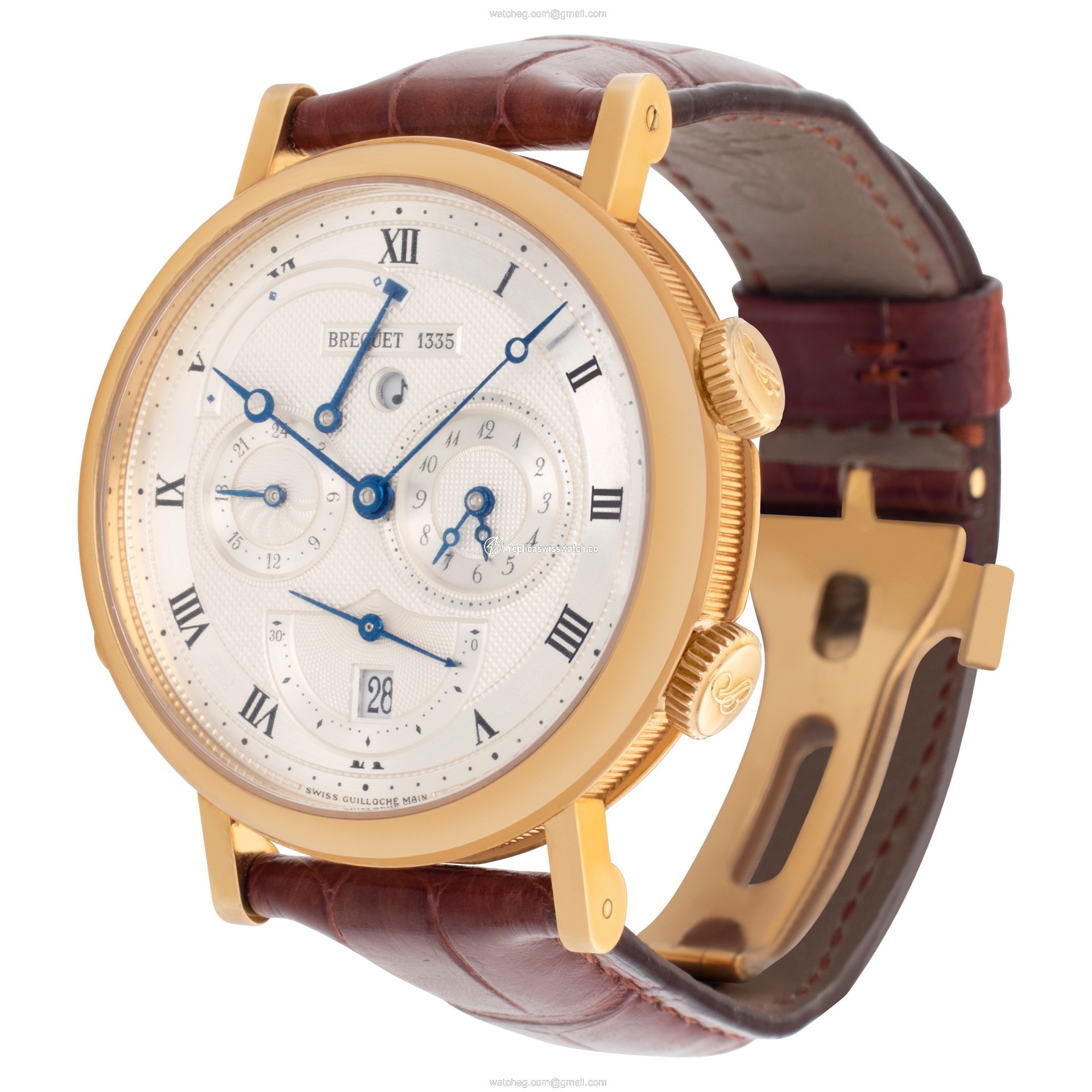 Breguet 5707BA/12/9V6 Reveil Automatic Male 18k yellow gold Replica