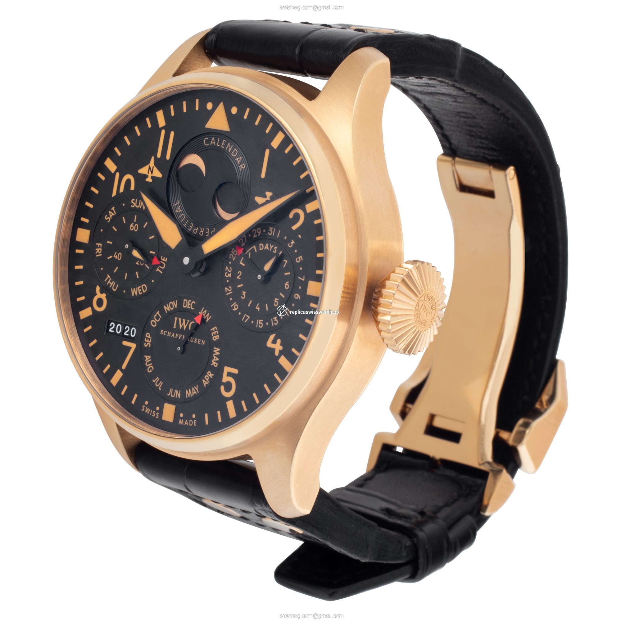 IWC iw502635 Big Pilot Automatic Male 18k rose gold Replica