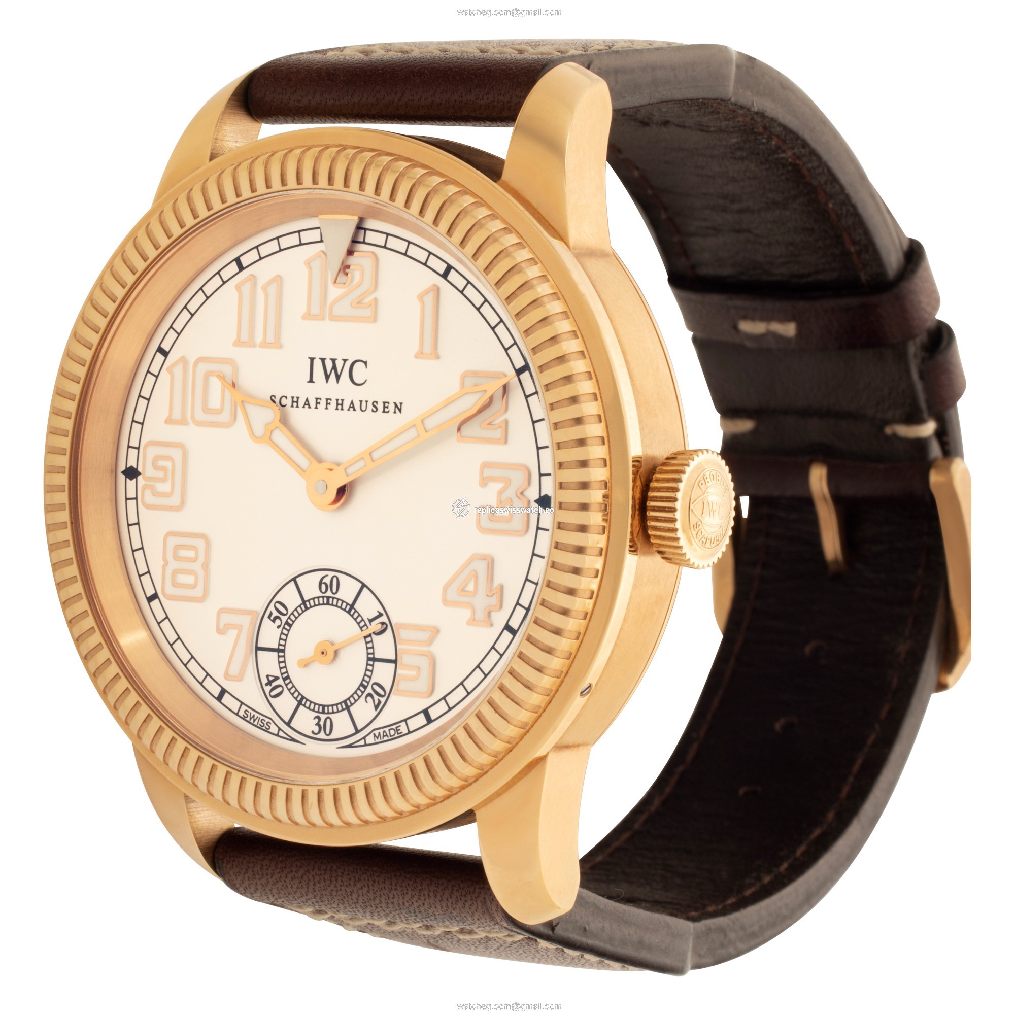 IWC IW3254-03 Pilot Manual Male 18k rose gold Replica