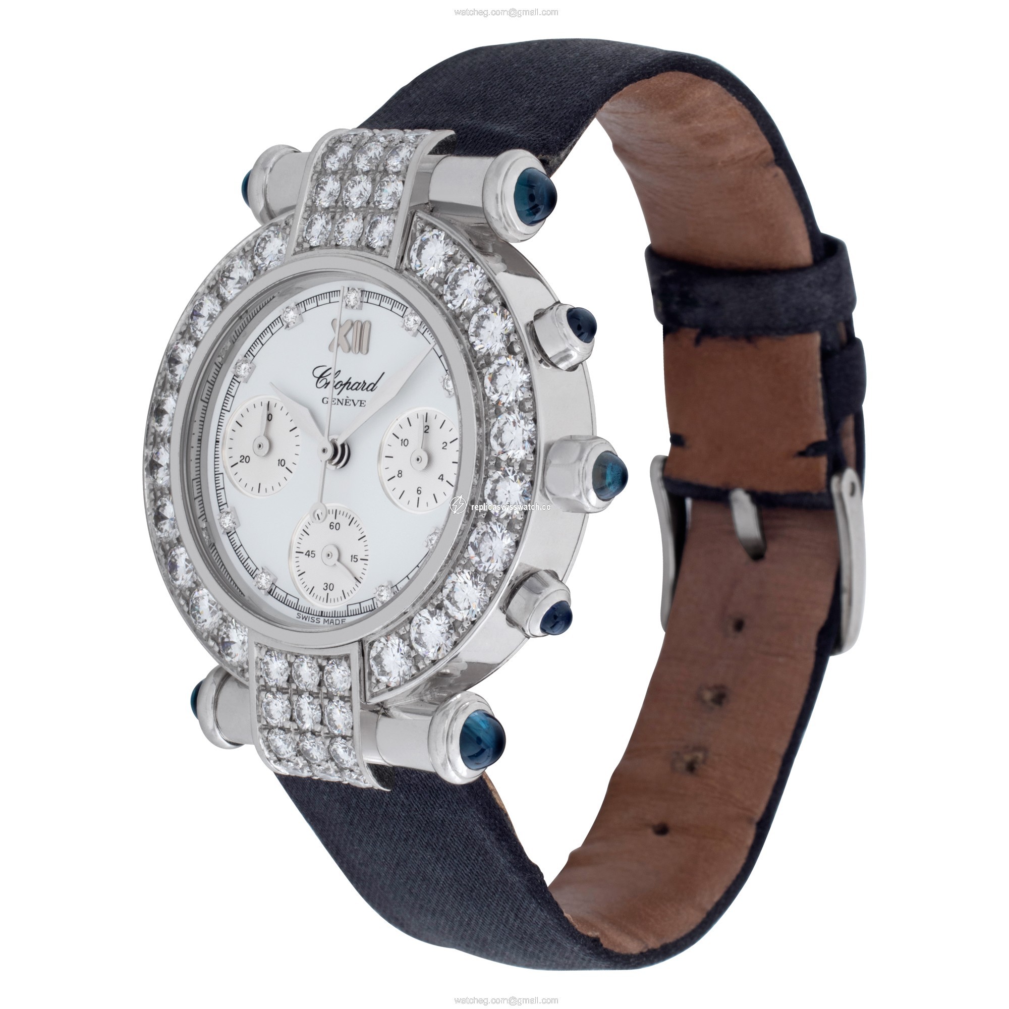 Chopard 38/3168-23 Imperiale Quartz Female 18k White Gold Replica