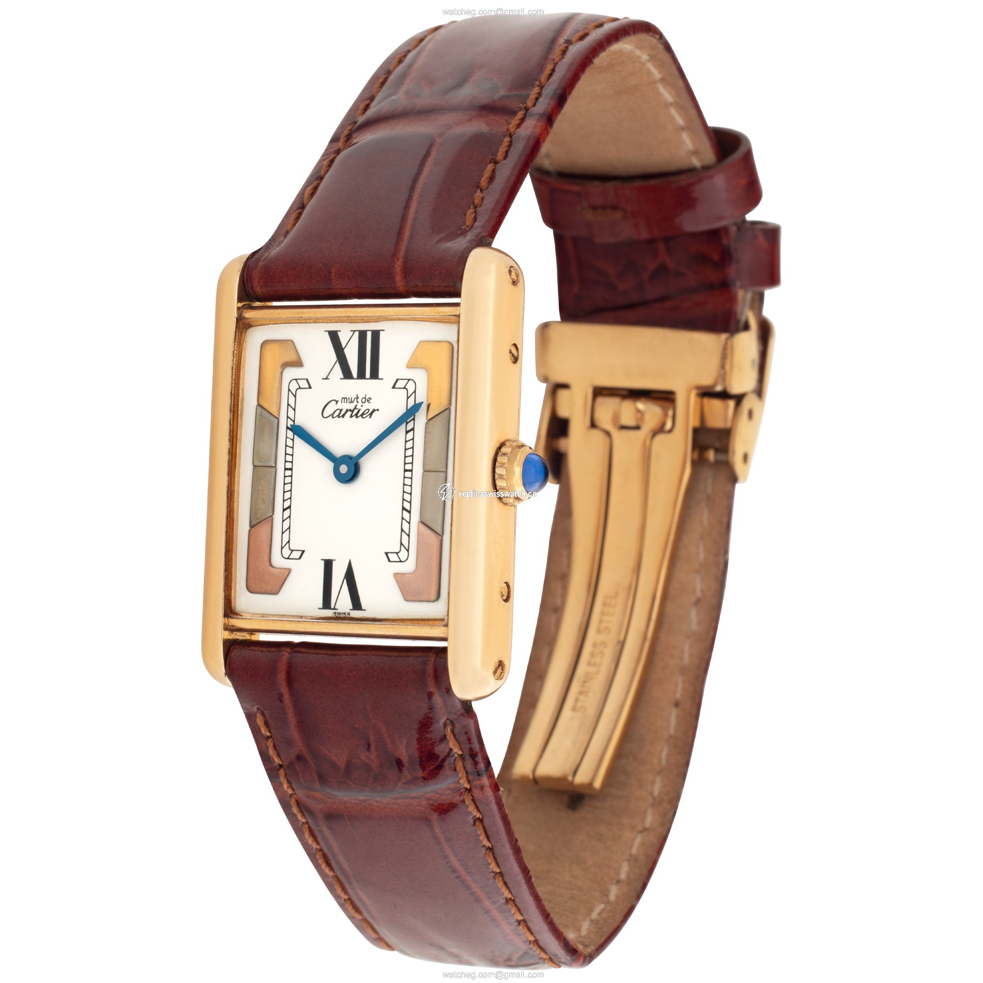 Cartier Cartier 1327 Tank Quartz Female 18k yellow gold Replica