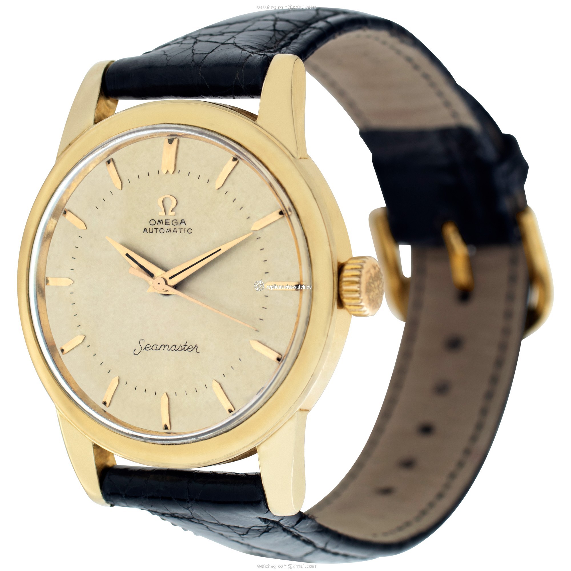 Omega Omega 3850 Seamaster Automatic Unisex Gold Plate Watches Omega Omega 3850 Seamaster Automatic Unisex Gold Plate Watches