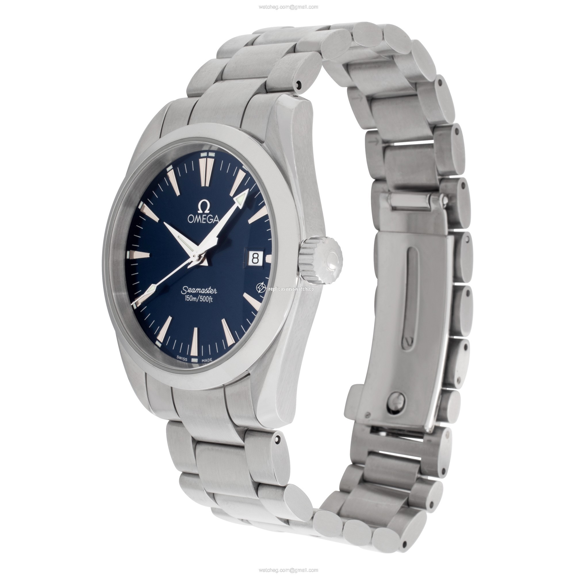 Omega 2518.50.00 Seamaster Aqua Terra Quartz Unisex Stainless Steel Replica