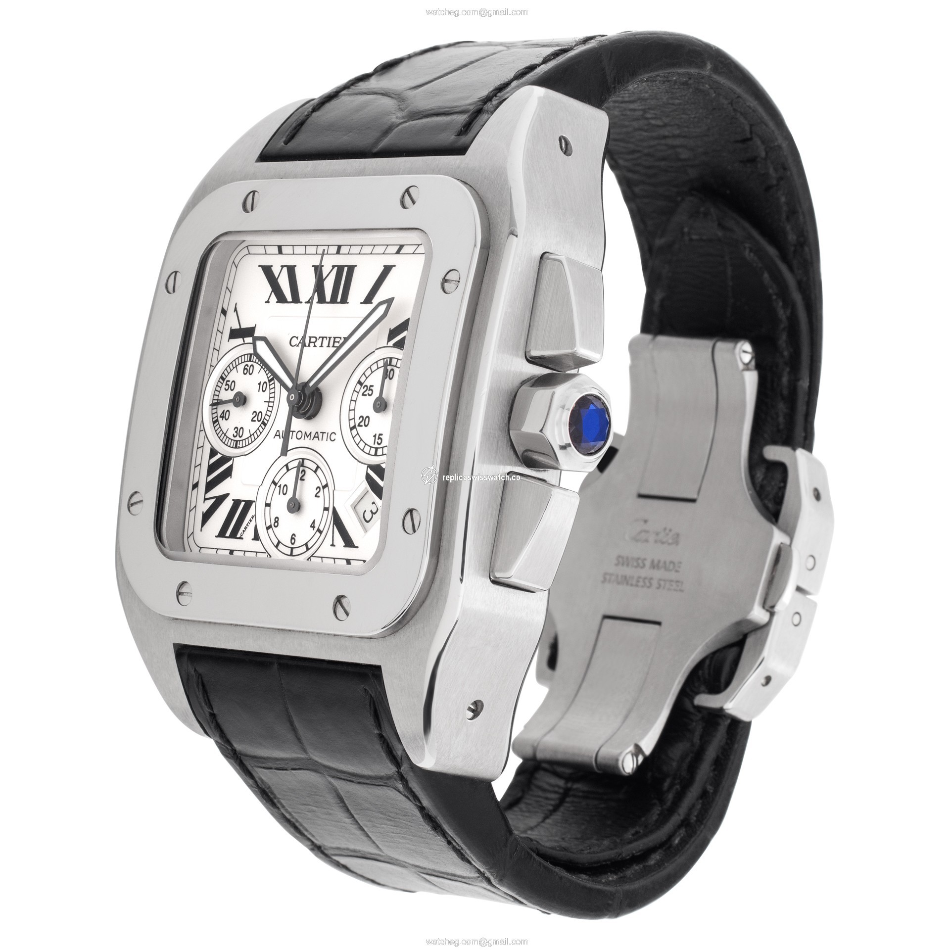 Cartier W20090X8 Santos 100 Automatic Male Stainless Steel Replica