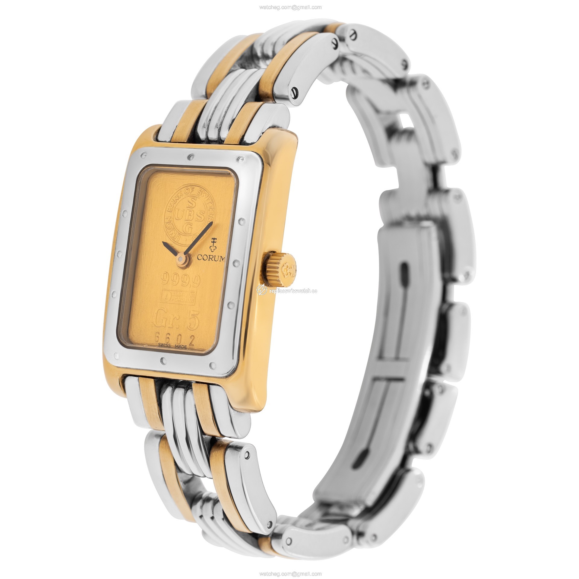 Corum 528998 Ingot 10gr Quartz Female 18k yellow gold Replica