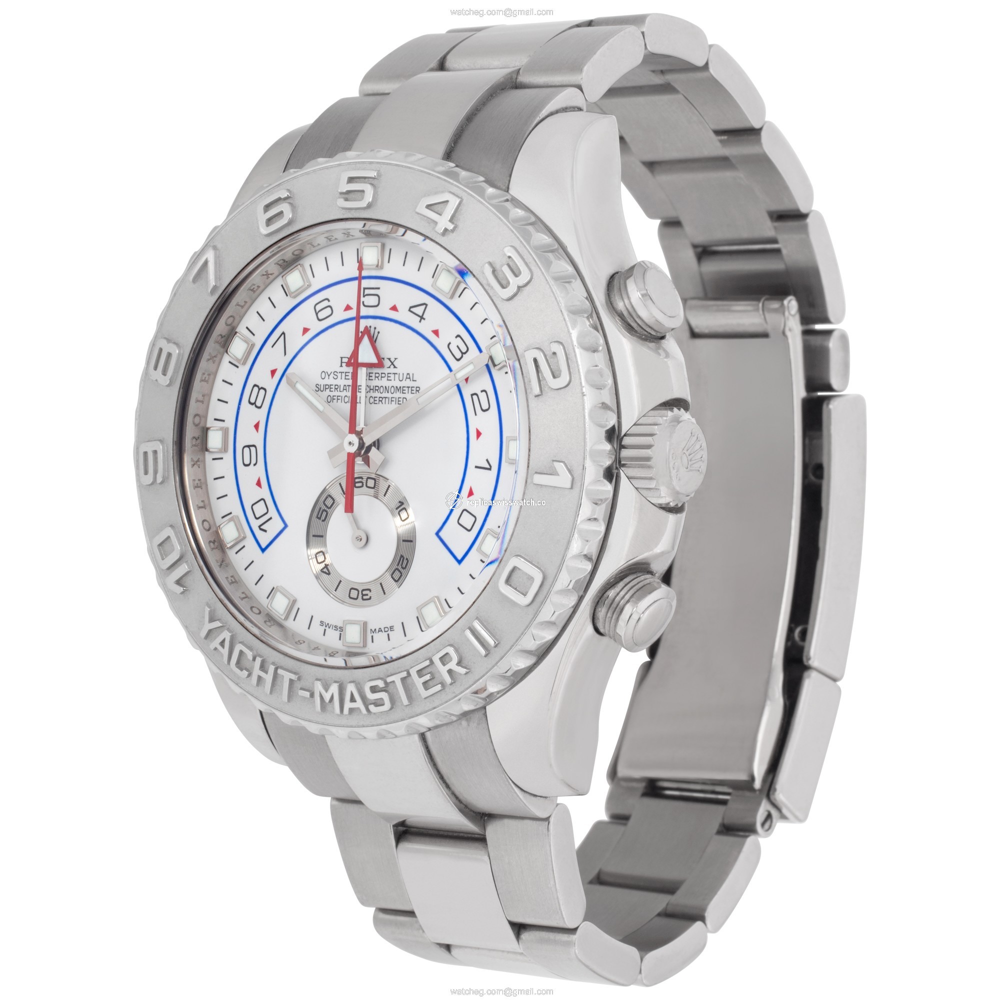 Rolex 116689 Yacht-Master II Automatic Male 18k White Gold Replica