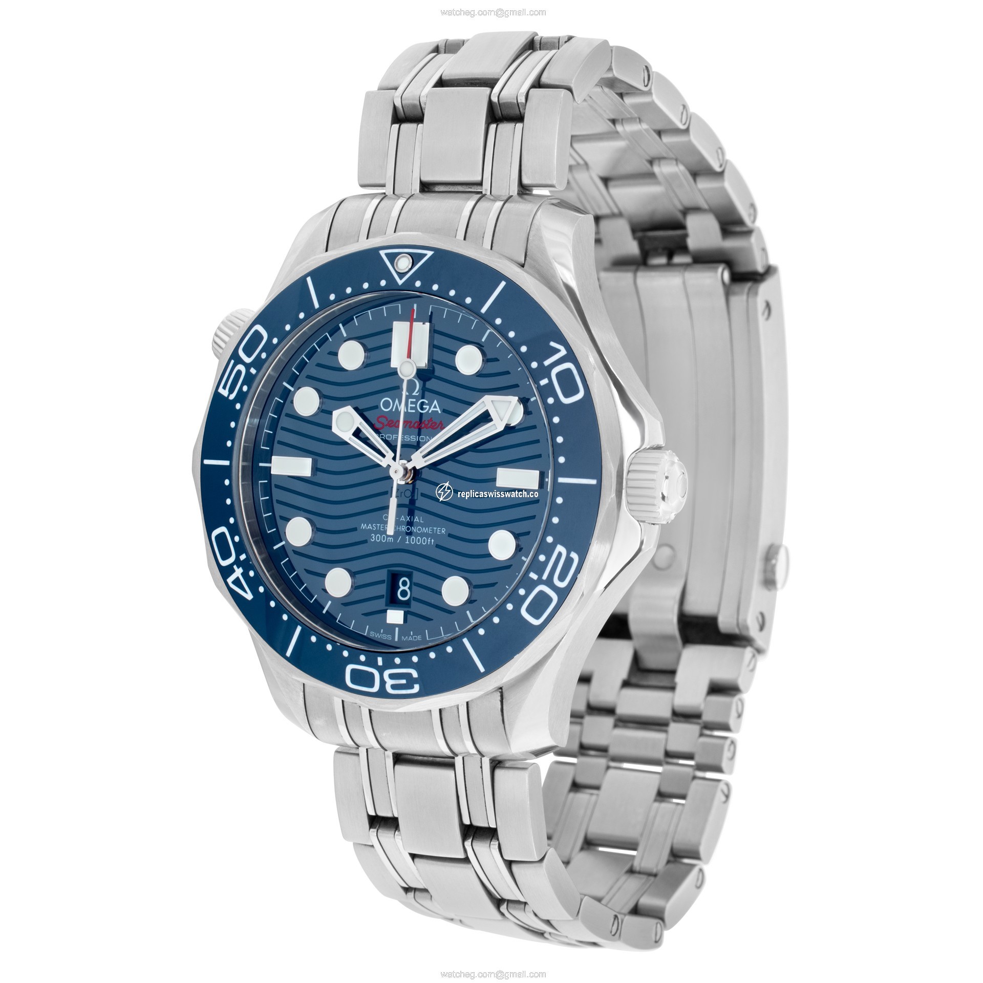 Omega 21030422003001 Seamaster Co-Axial Automatic Male Stainless Steel Replica
