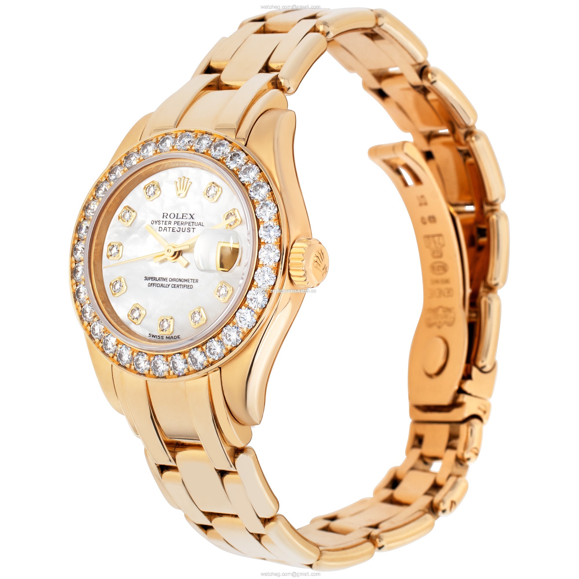 Rolex 80298 Pearlmaster Automatic Female 18k yellow gold Replica