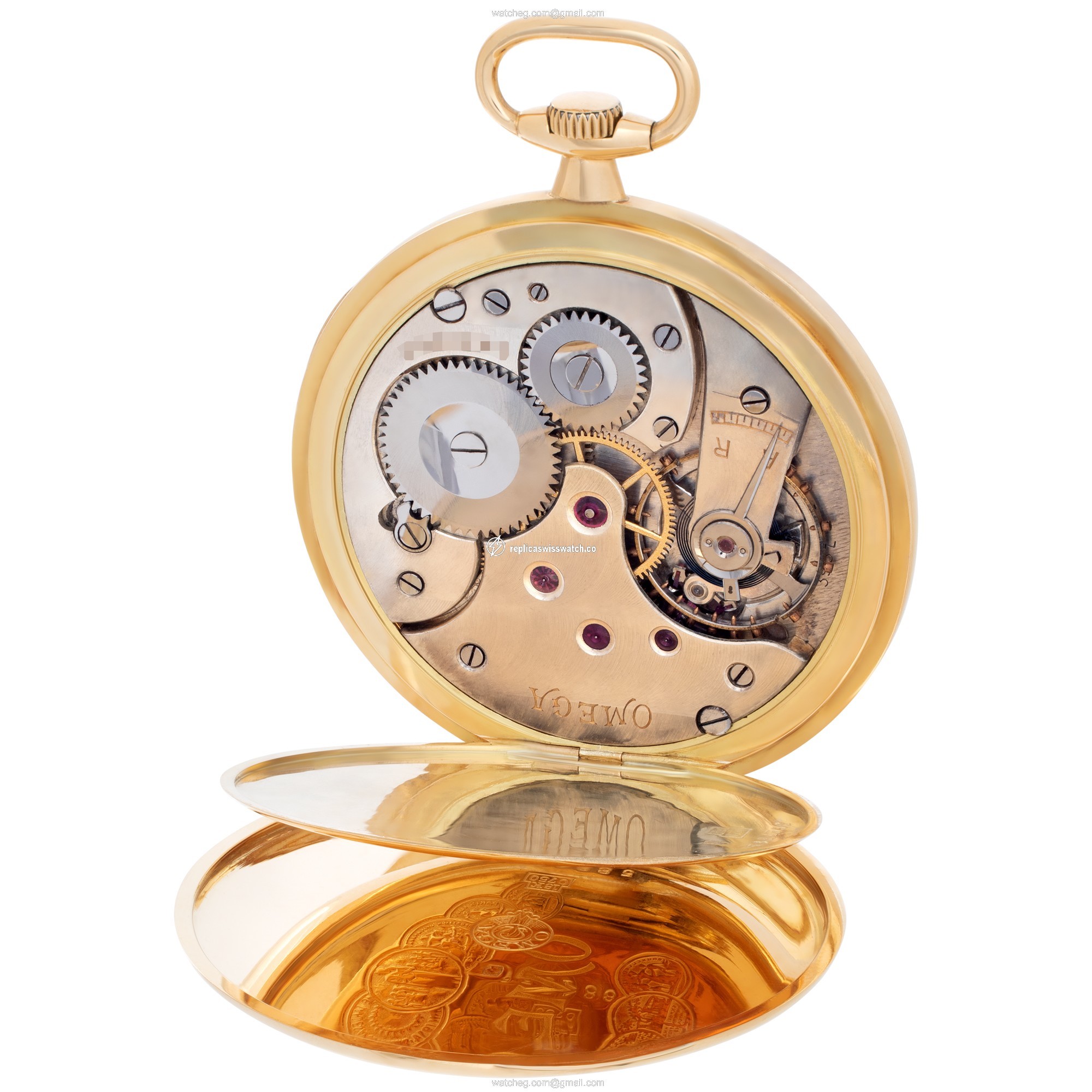 Omega Omega 3863 pocket watch Manual Unisex 18k yellow gold Replica