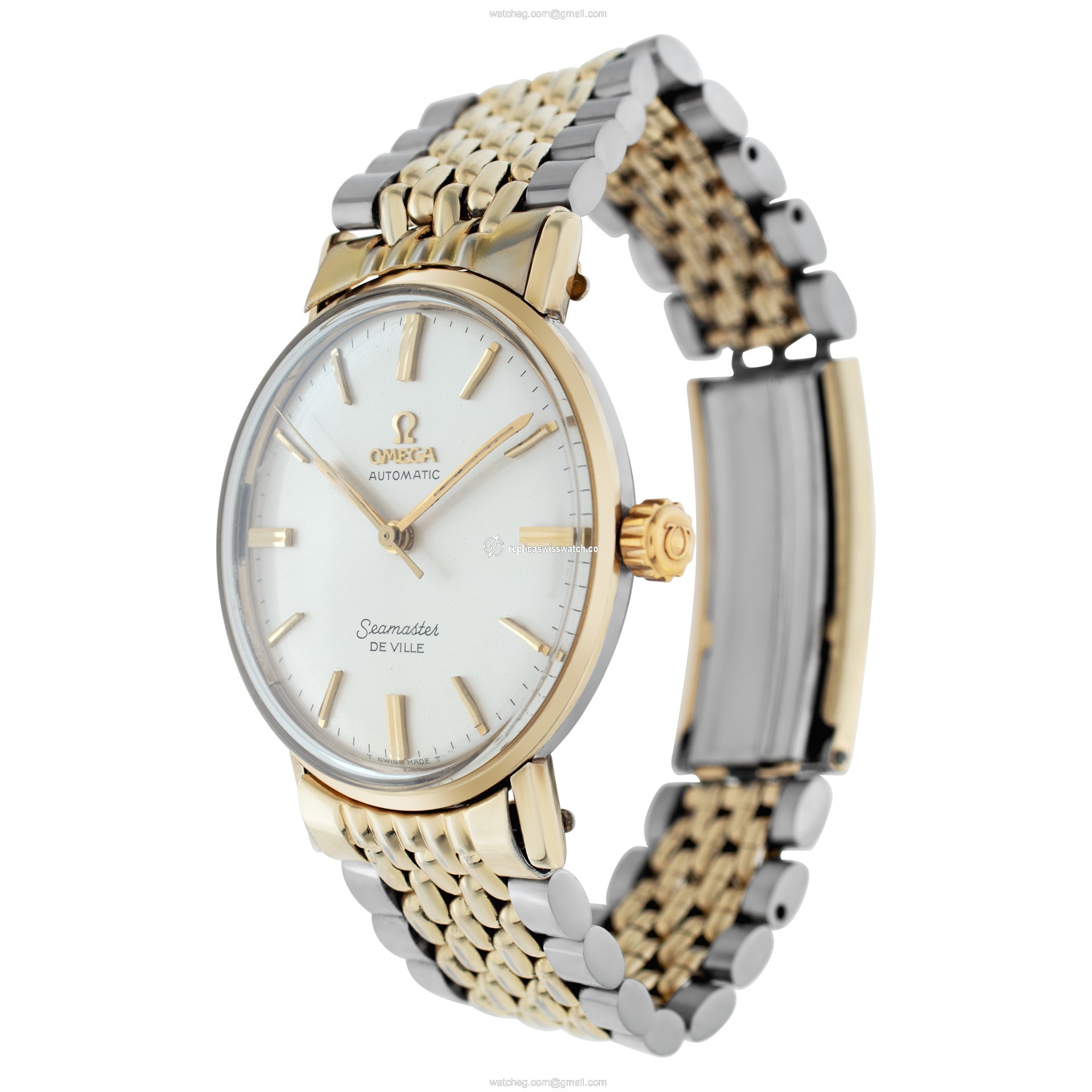 Omega KM6068 Seamaster Automatic Unisex Stainless Steel & Gold Plated Watches Omega KM6068 Seamaster Automatic Unisex Stainless Steel & Gold Plated Watches