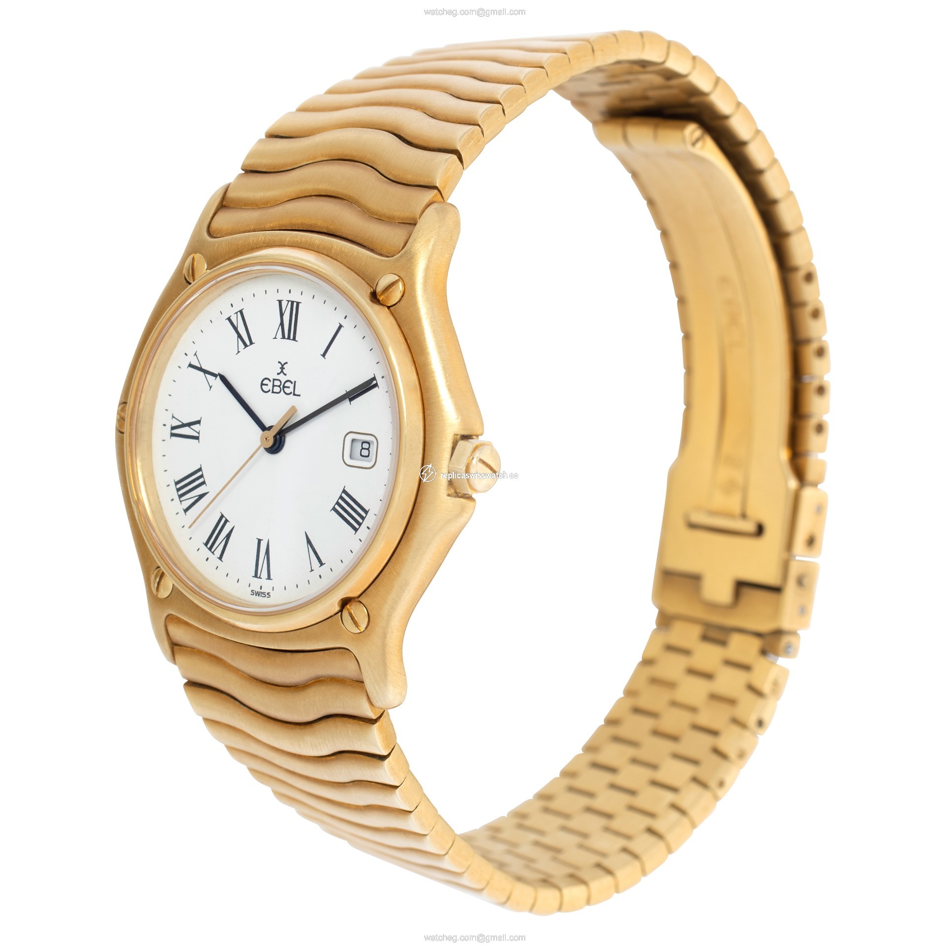 Ebel 883909 Sportwave Quartz Unisex 18k yellow gold Replica